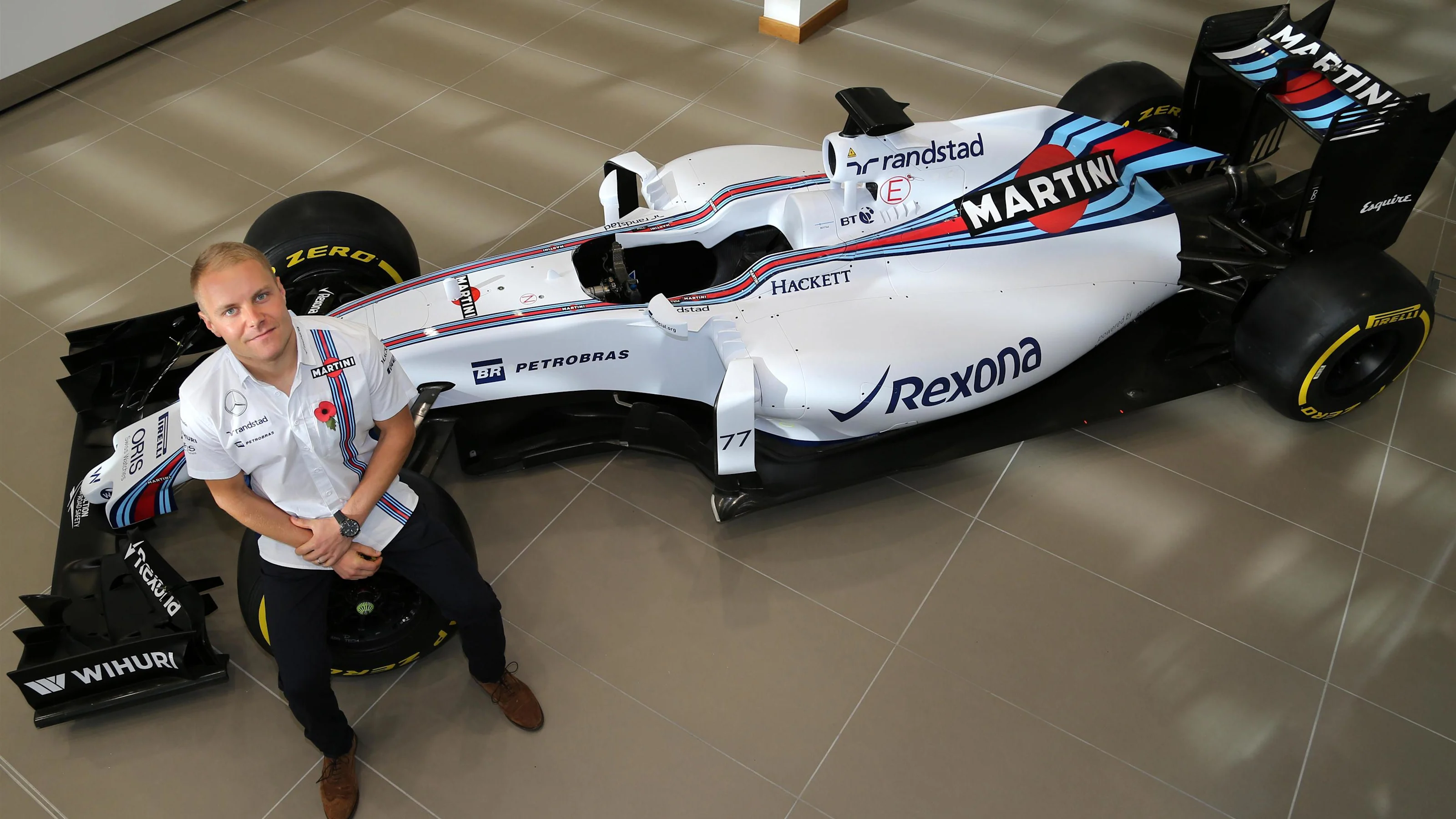 Valtteri Bottas (FIN) Williams at Williams 2017 Driver Announcement, Williams HQ, Grove, England,