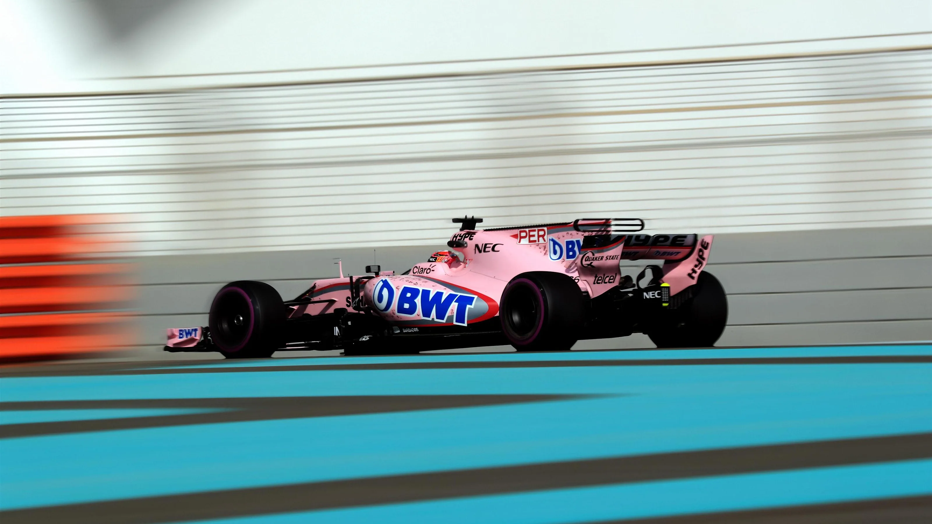 Sergio Perez (MEX) Force India VJM10 at Formula One World Championship, Rd20, Abu Dhabi Grand Prix,