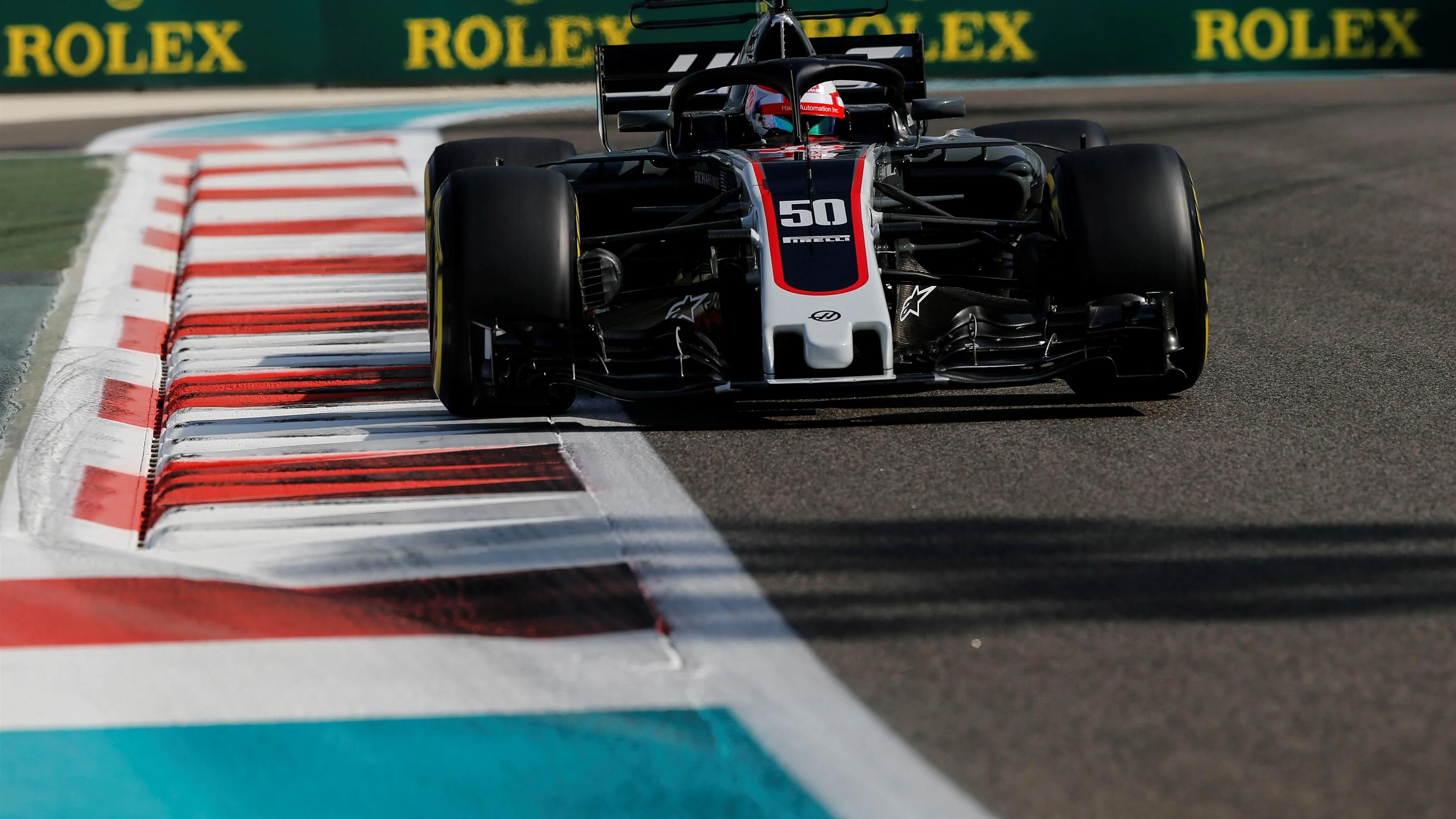 Antonio Giovinazzi (ITA) Haas VF-17 at Formula One World Championship, Rd20, Abu Dhabi Grand Prix,