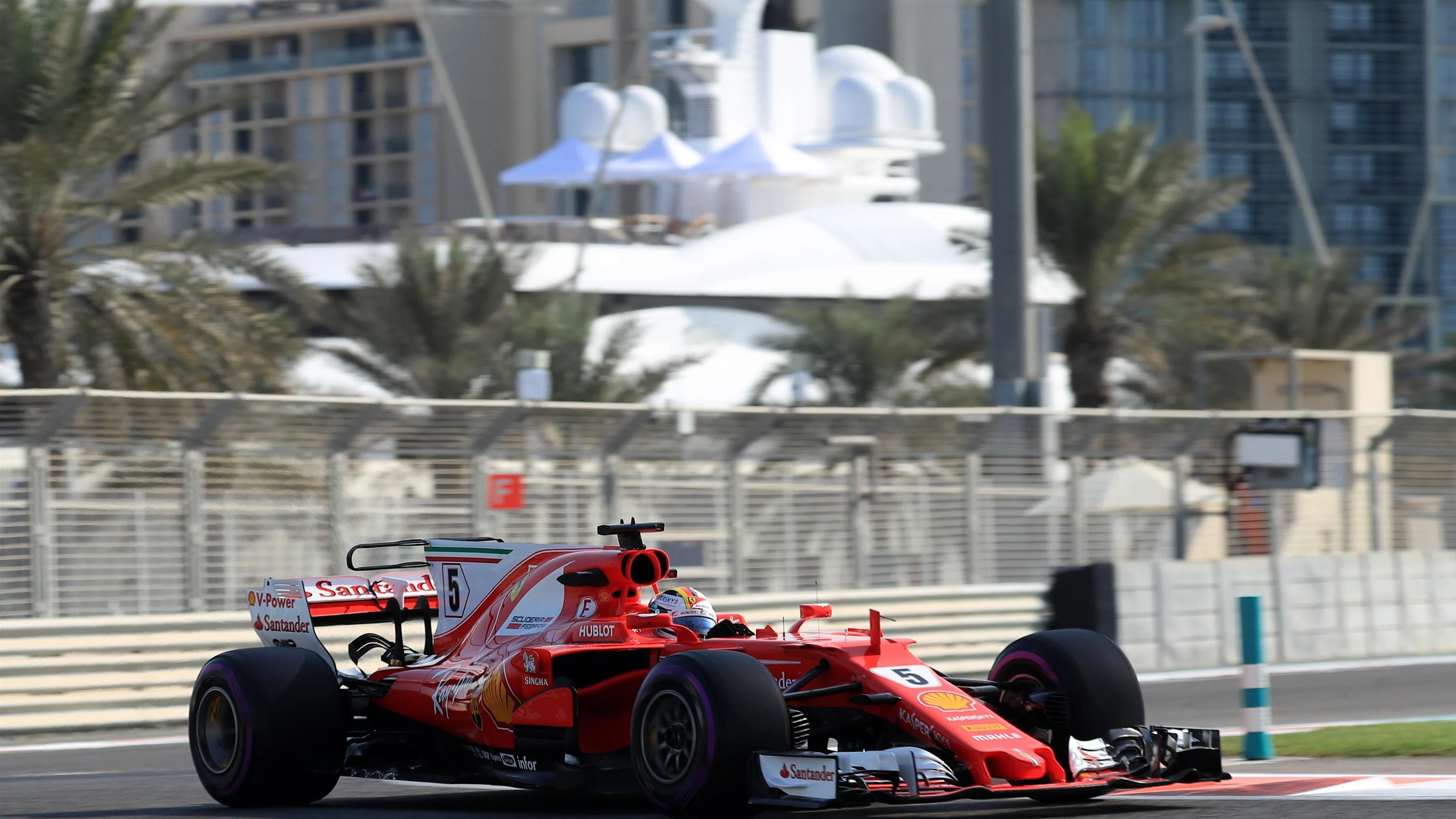 Sebastian Vettel (GER) Ferrari SF70-H at Formula One World Championship, Rd20, Abu Dhabi Grand
