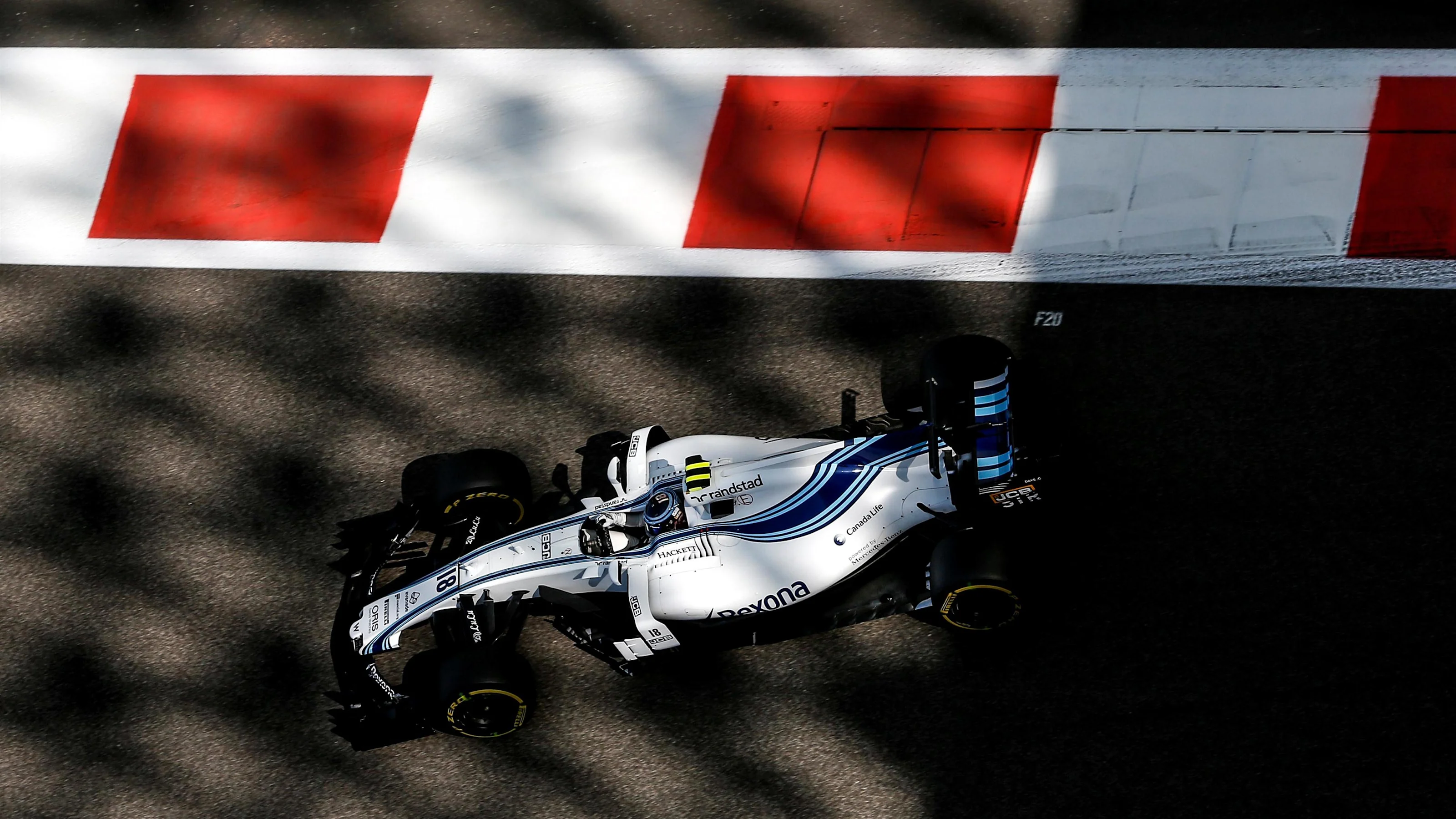 Lance Stroll (CDN) Williams FW40 at Formula One World Championship, Rd20, Abu Dhabi Grand Prix,