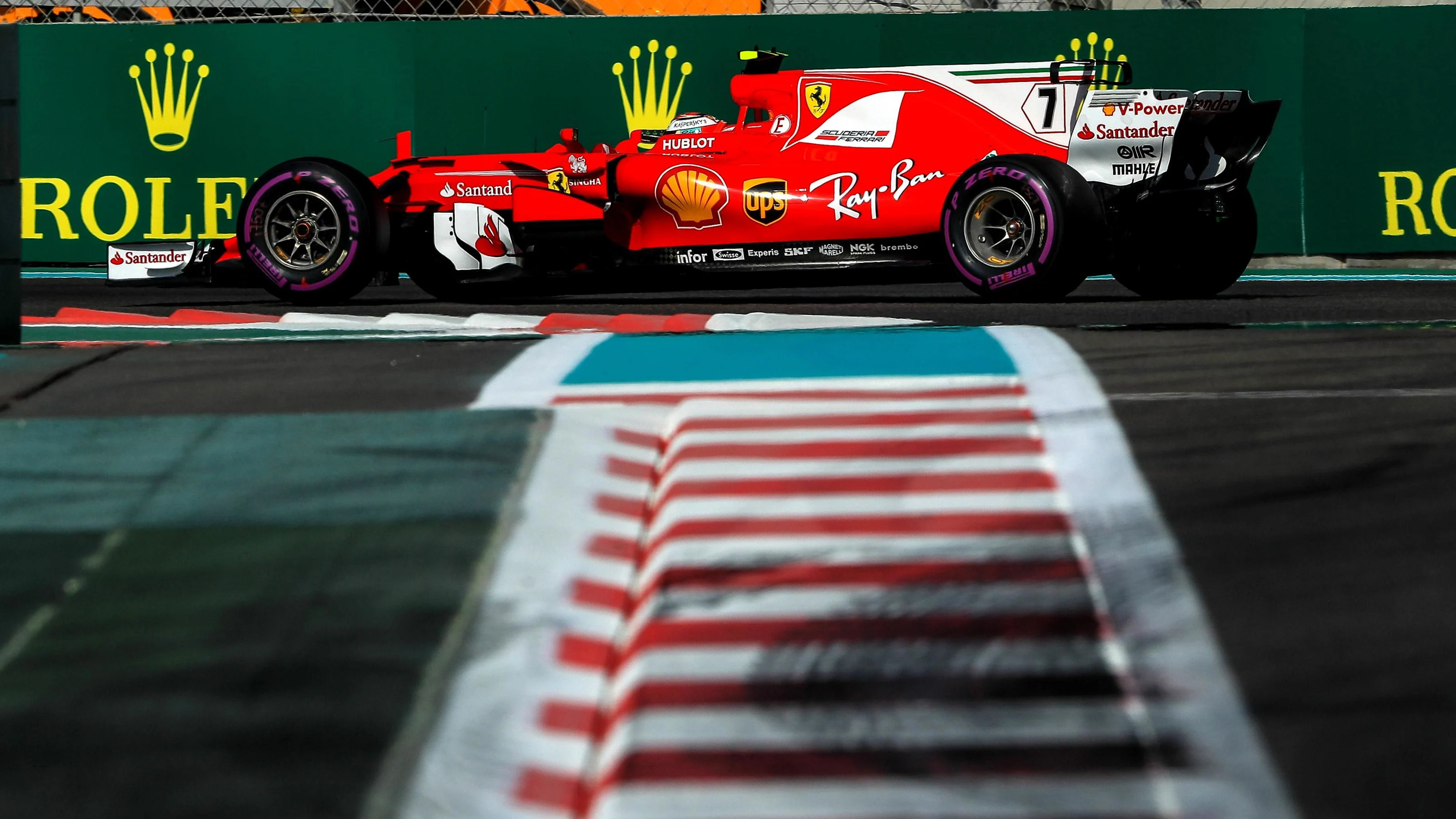 Kimi Raikkonen (FIN) Ferrari SF70-H at Formula One World Championship, Rd20, Abu Dhabi Grand Prix,