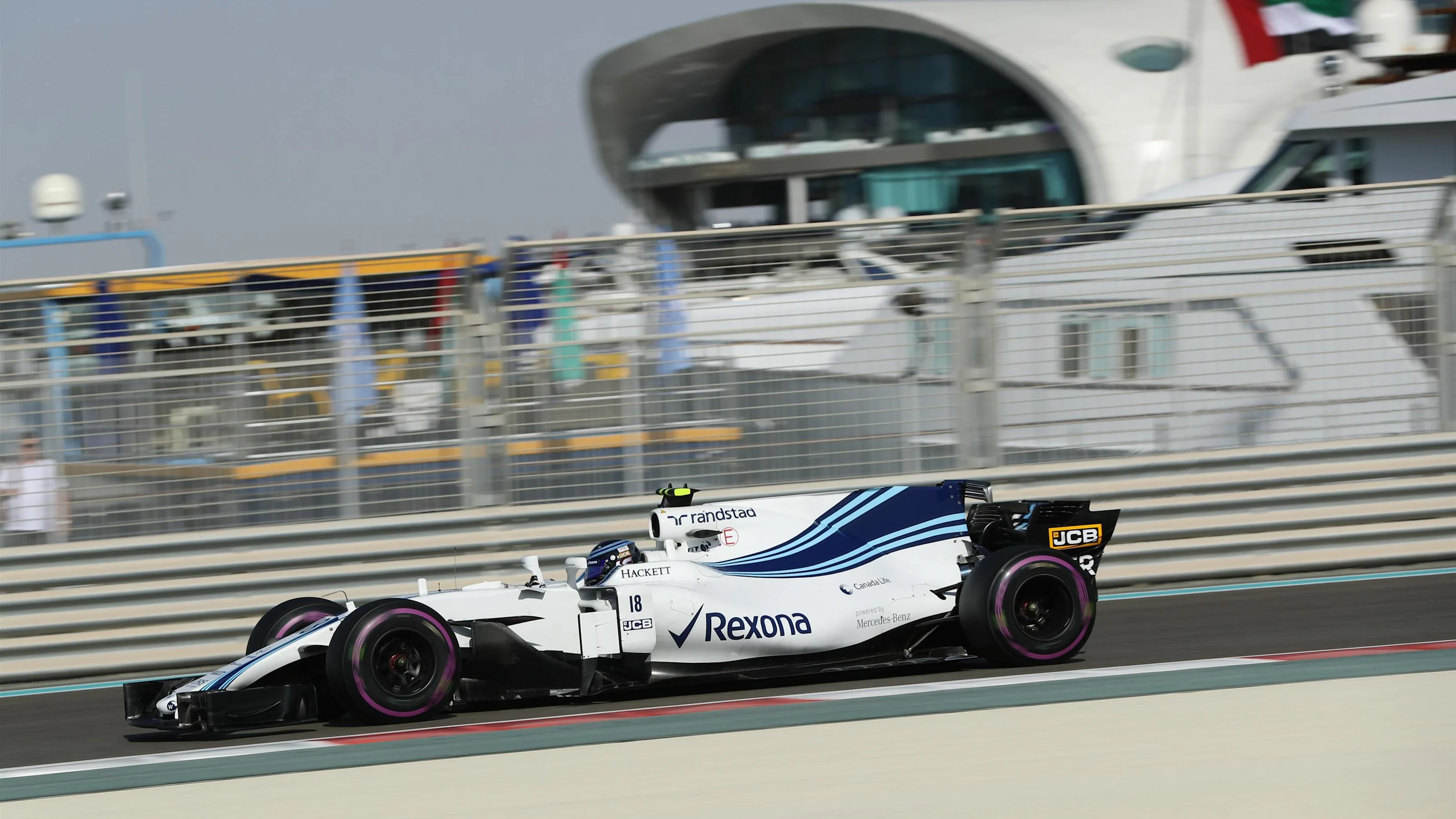 Lance Stroll (CDN) Williams FW40 at Formula One World Championship, Rd20, Abu Dhabi Grand Prix,