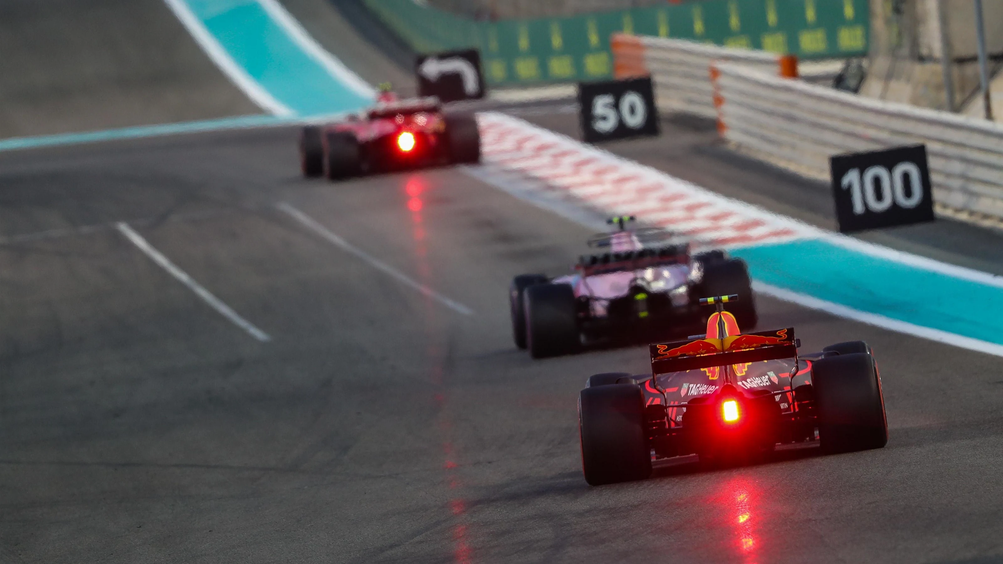 Max Verstappen (NED) Red Bull Racing RB13 at Formula One World Championship, Rd20, Abu Dhabi Grand