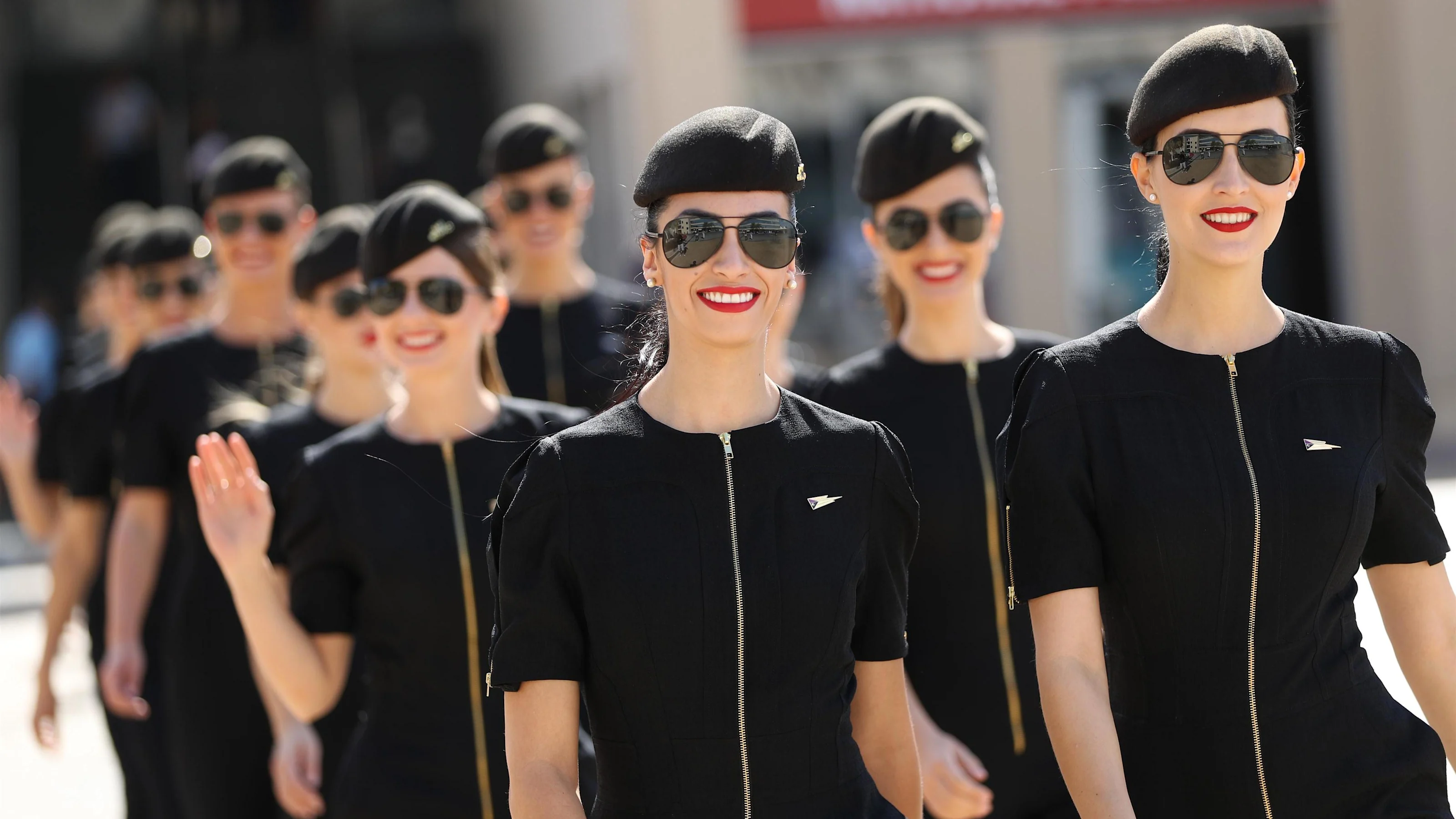 Grid girls at Formula One World Championship, Rd20, Abu Dhabi Grand Prix, Race, Yas Marina Circuit,