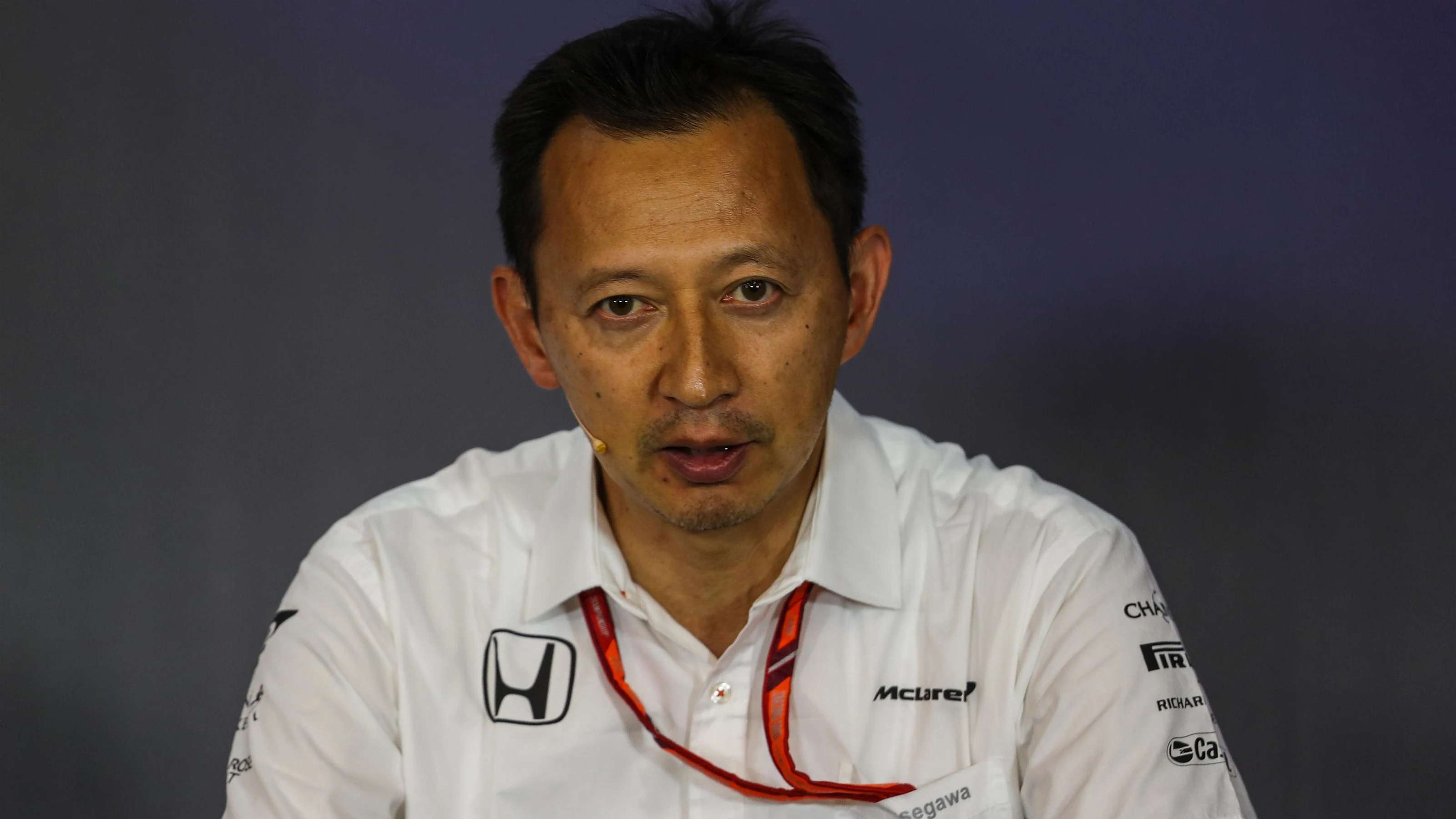 Yusuke Hasegawa (JPN) Head of Honda Motorsport in the Press Conference at Formula One World