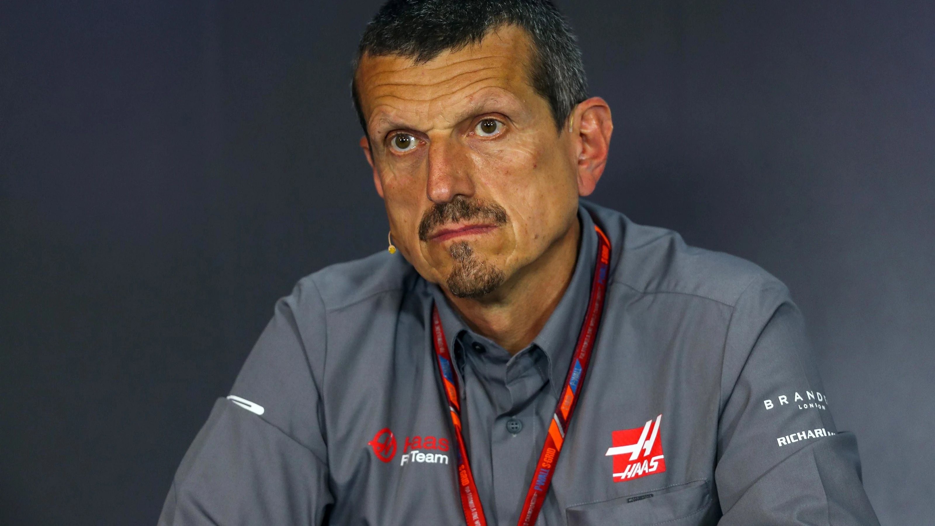 Guenther Steiner (ITA) Haas F1 Team Prinicipal in the Press Conference at Formula One World