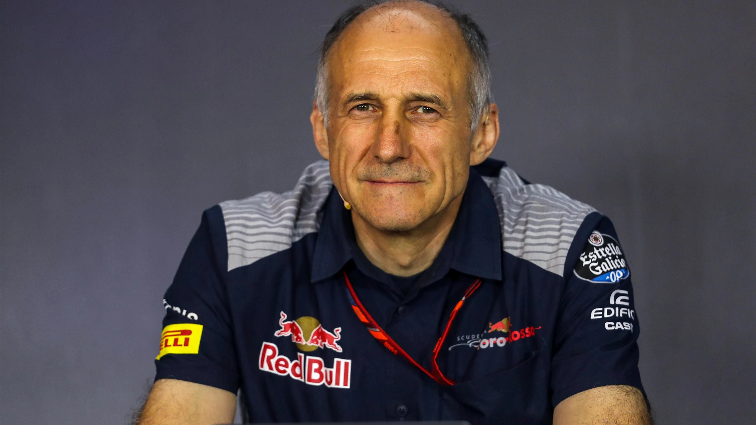 Franz Tost (AUT) Scuderia Toro Rosso Team Principal in the Press Conference at Formula One World