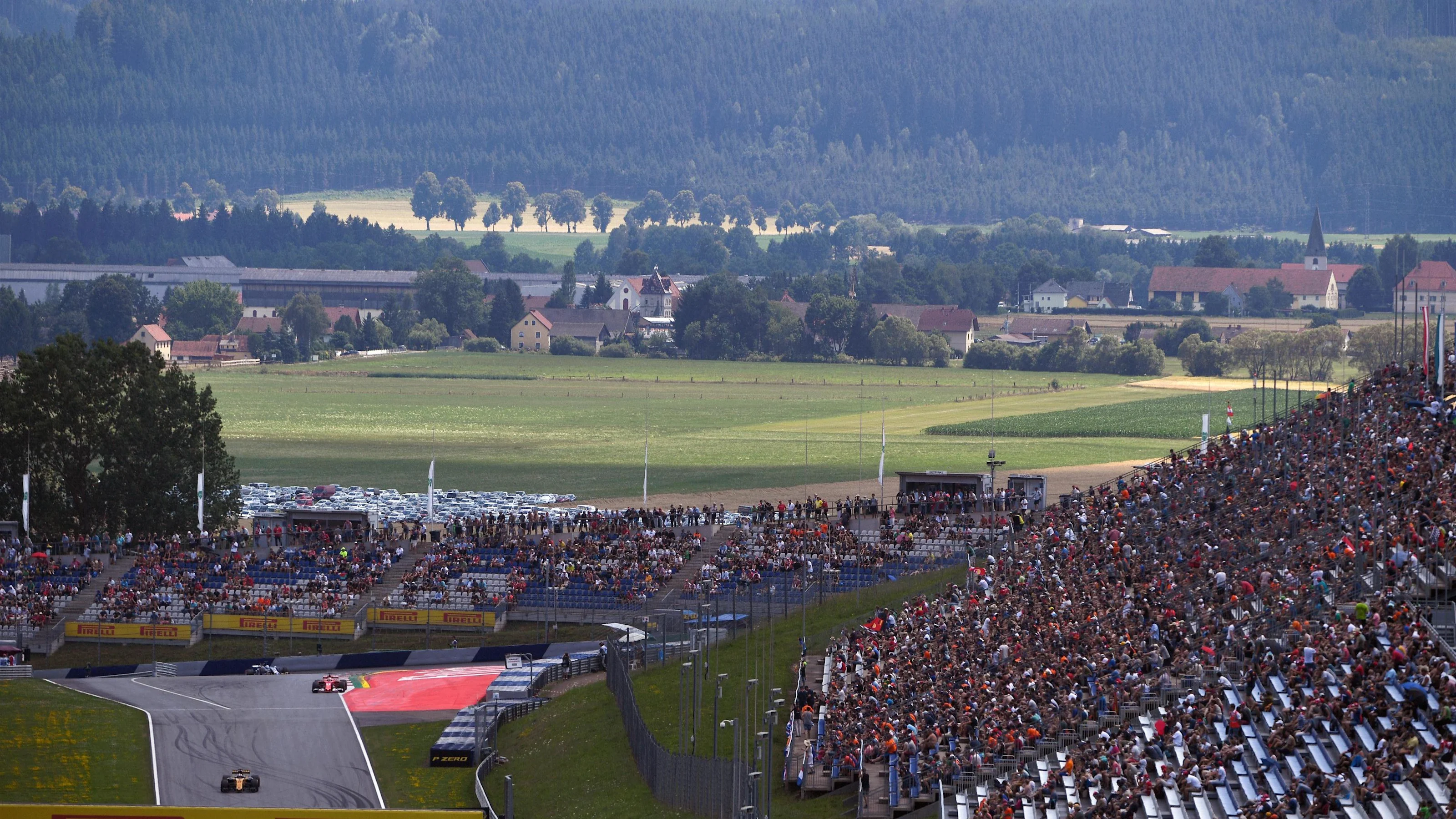 Fans at Formula One World Championship, Rd9, Austrian Grand Prix, Practice, Spielberg, Austria,