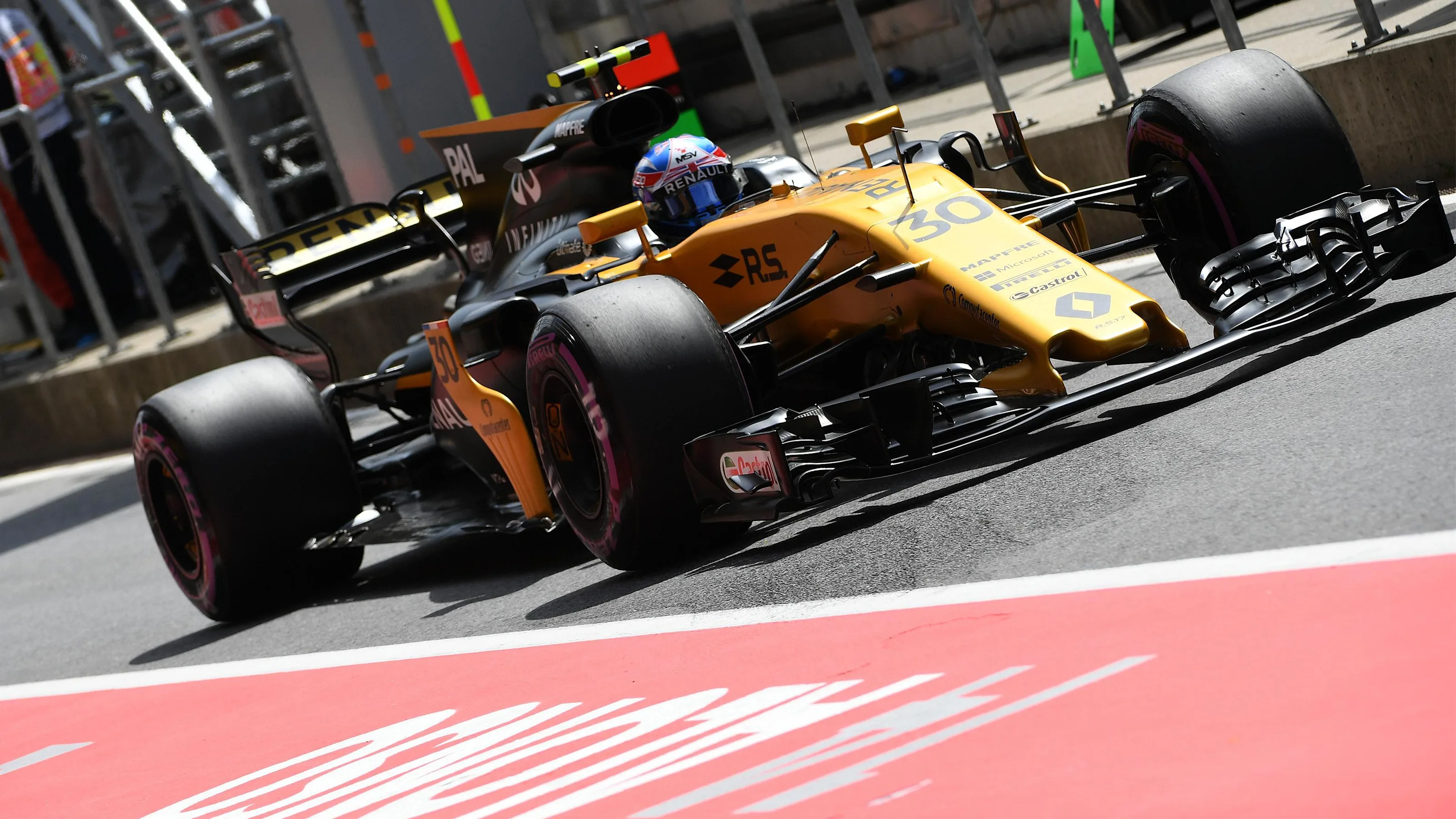 Jolyon Palmer (GBR) Renault Sport F1 Team RS17 at Formula One World Championship, Rd9, Austrian