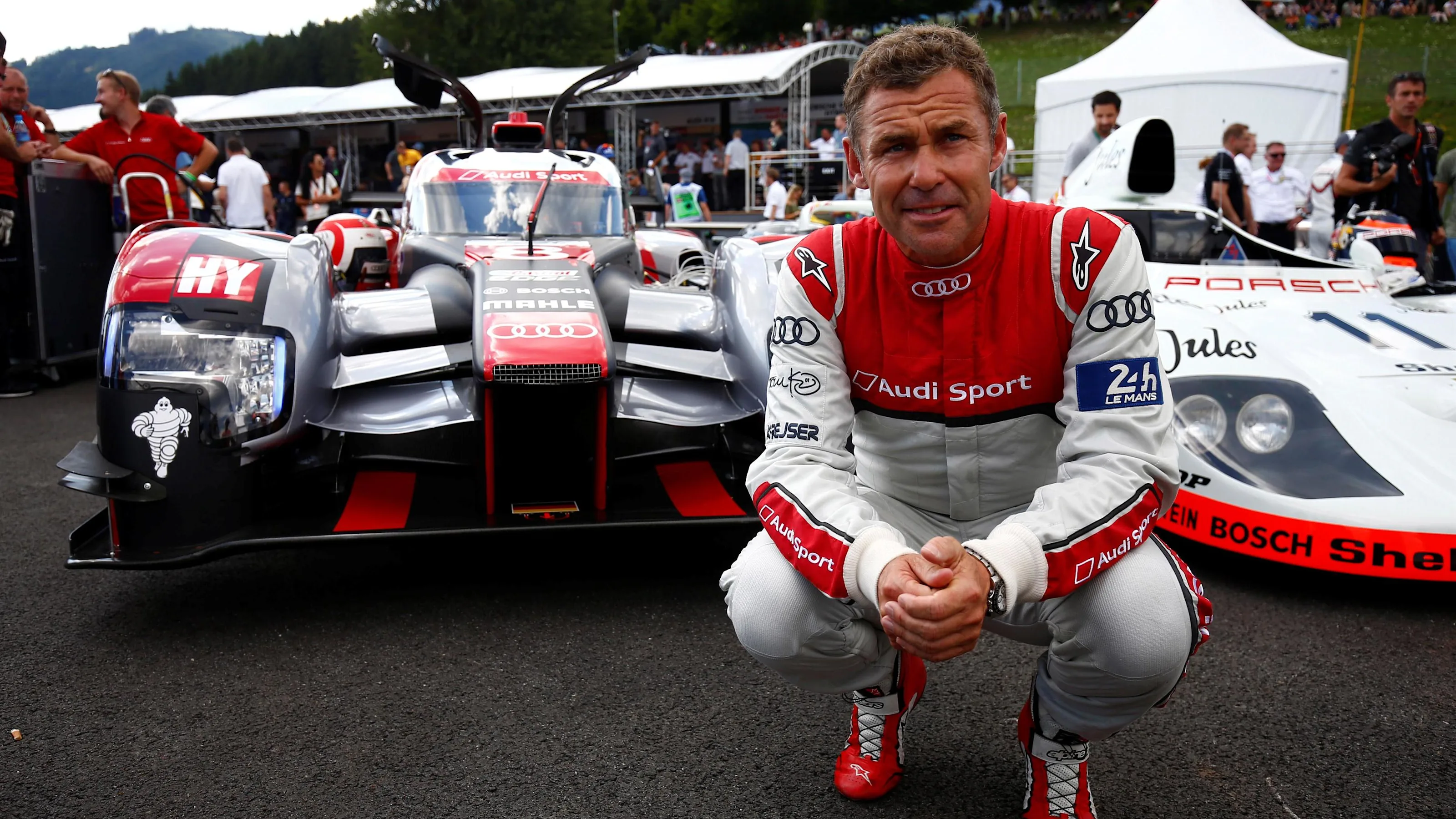 Tom Kristenesen (DEN) Audi R18 the Legends Parade at Formula One World Championship, Rd9, Austrian