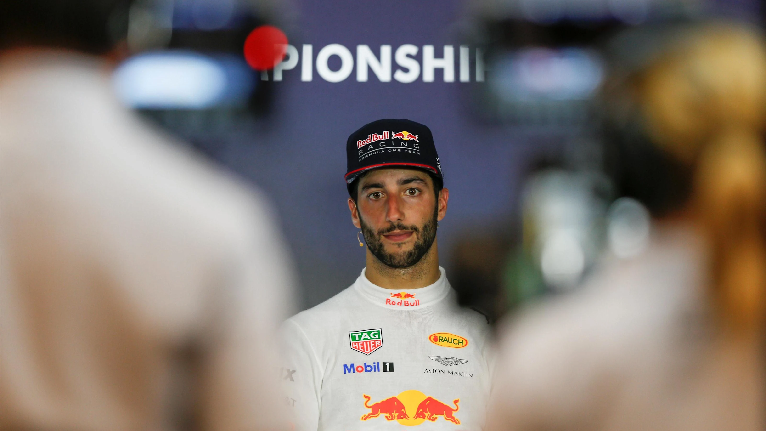 Daniel Ricciardo (AUS) Red Bull Racing in the Press Conference at Formula One World Championship,