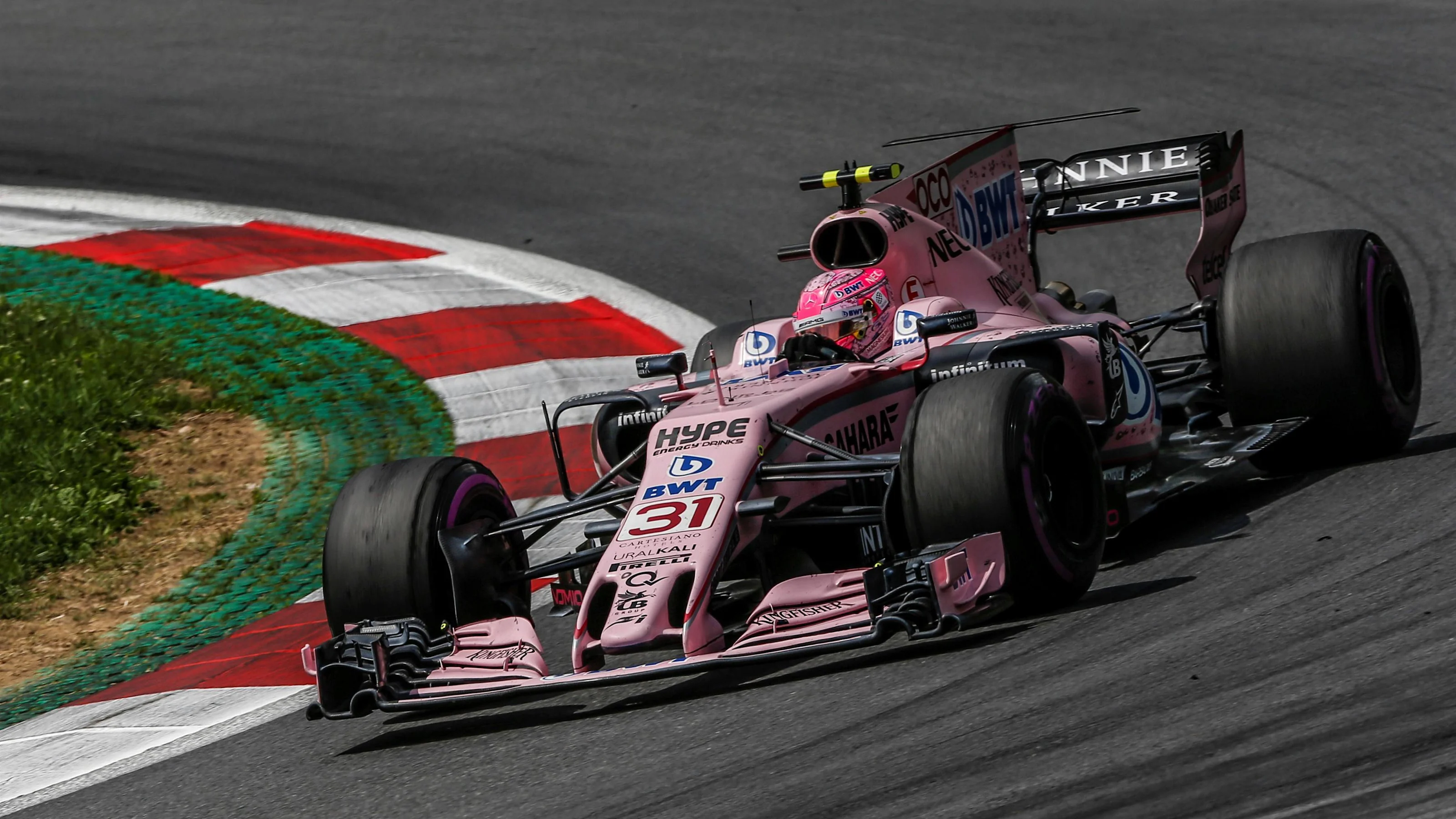 Esteban Ocon (FRA) Force India VJM10 at Formula One World Championship, Rd9, Austrian Grand Prix,