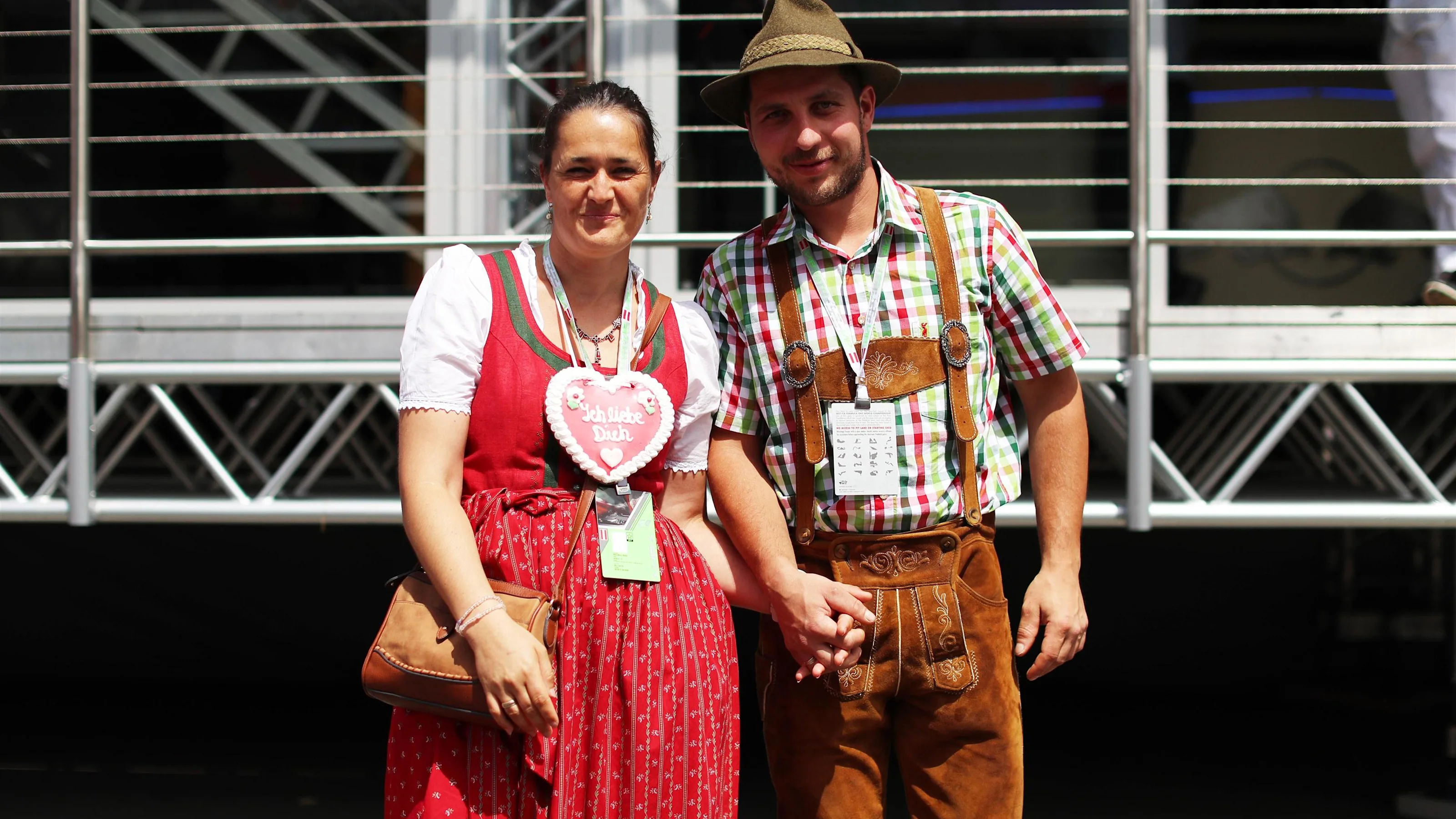 Fans in traditional dress at Formula One World Championship, Rd9, Austrian Grand Prix, Race,