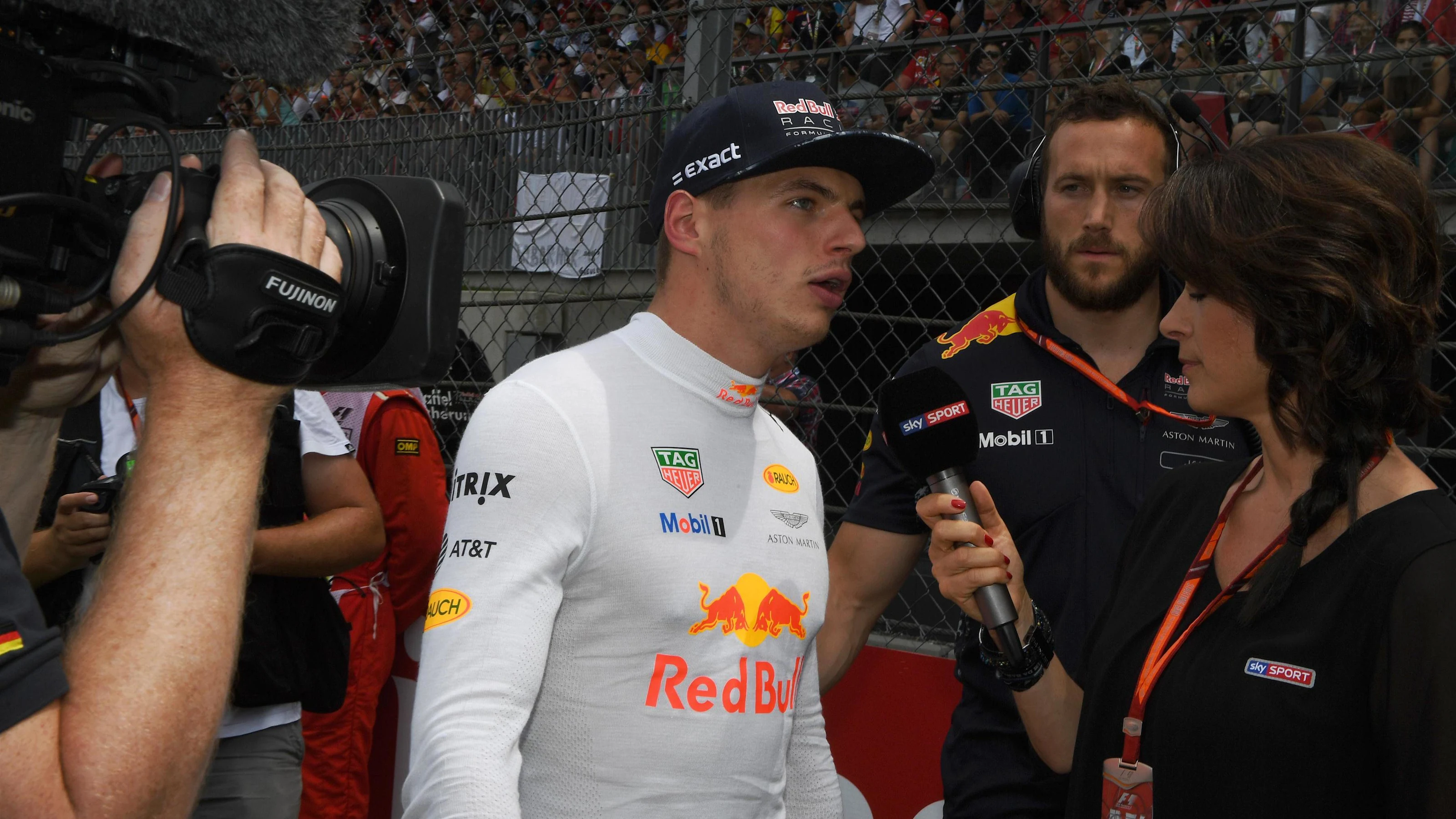 Max Verstappen (NED) Red Bull Racing on the grid at Formula One World Championship, Rd9, Austrian