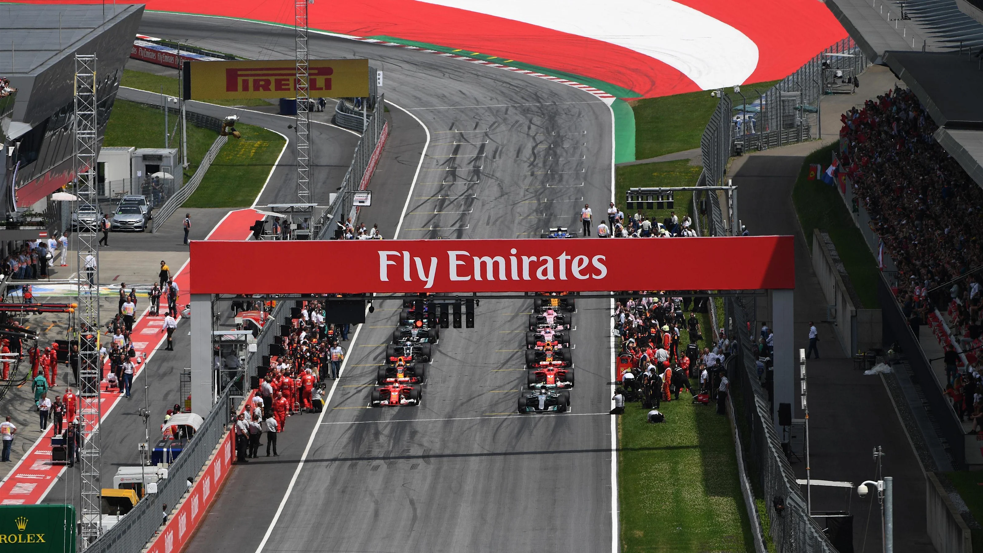 Grid at Formula One World Championship, Rd9, Austrian Grand Prix, Race, Spielberg, Austria, Sunday