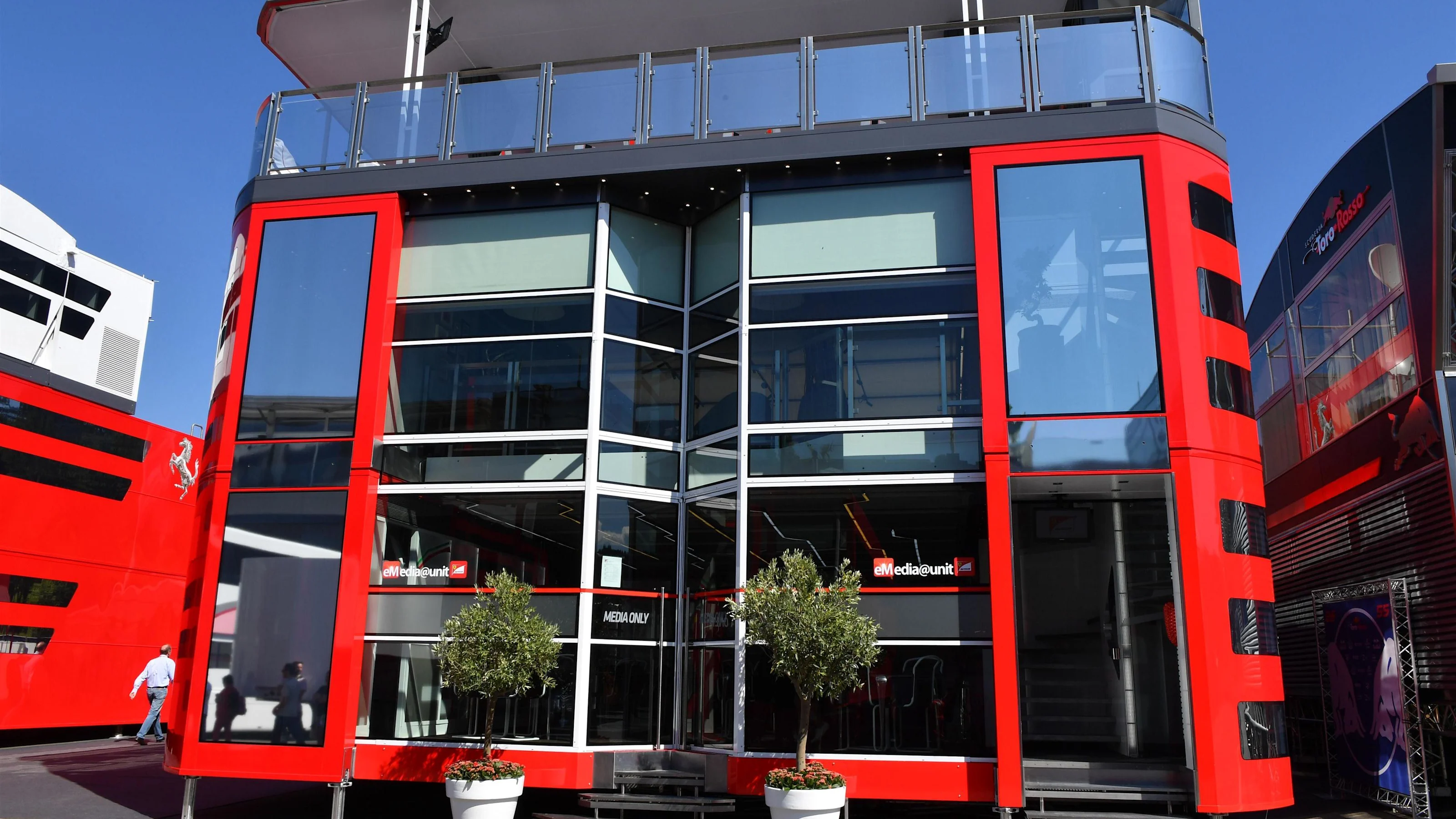 Media Centre and paddock view at Formula One World Championship, Rd9, Austrian Grand Prix,