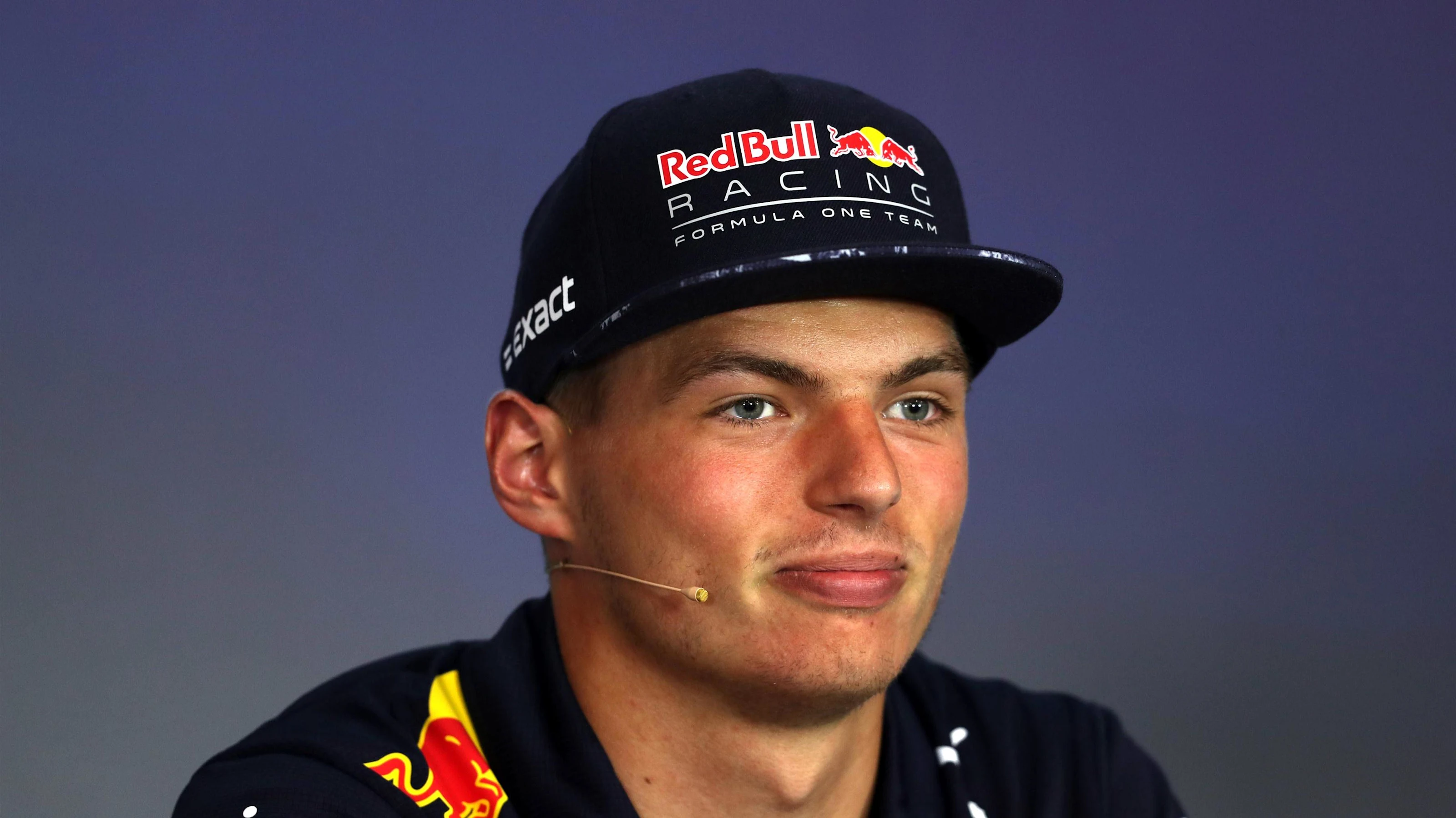 Max Verstappen (NED) Red Bull Racing in the Press Conference at Formula One World Championship,