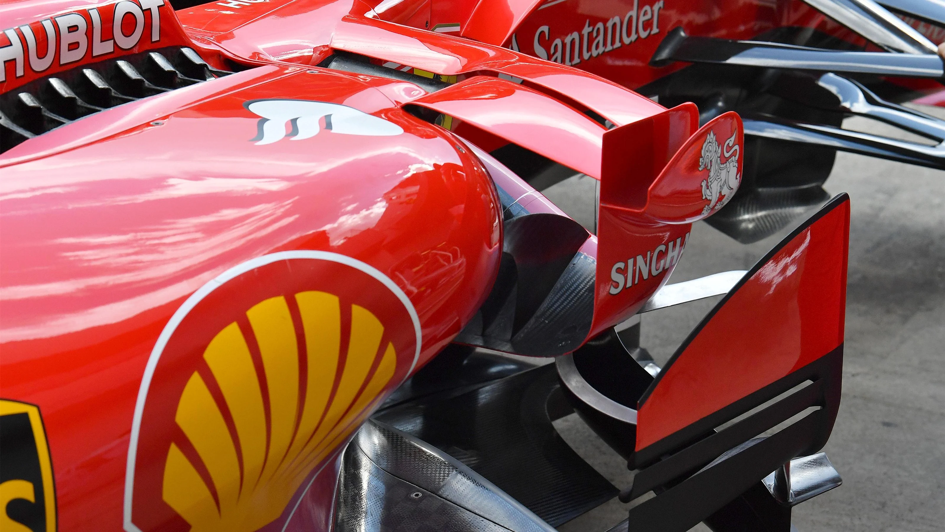 Ferrari SF70-H sidepod detail at Formula One World Championship, Rd9, Austrian Grand Prix,