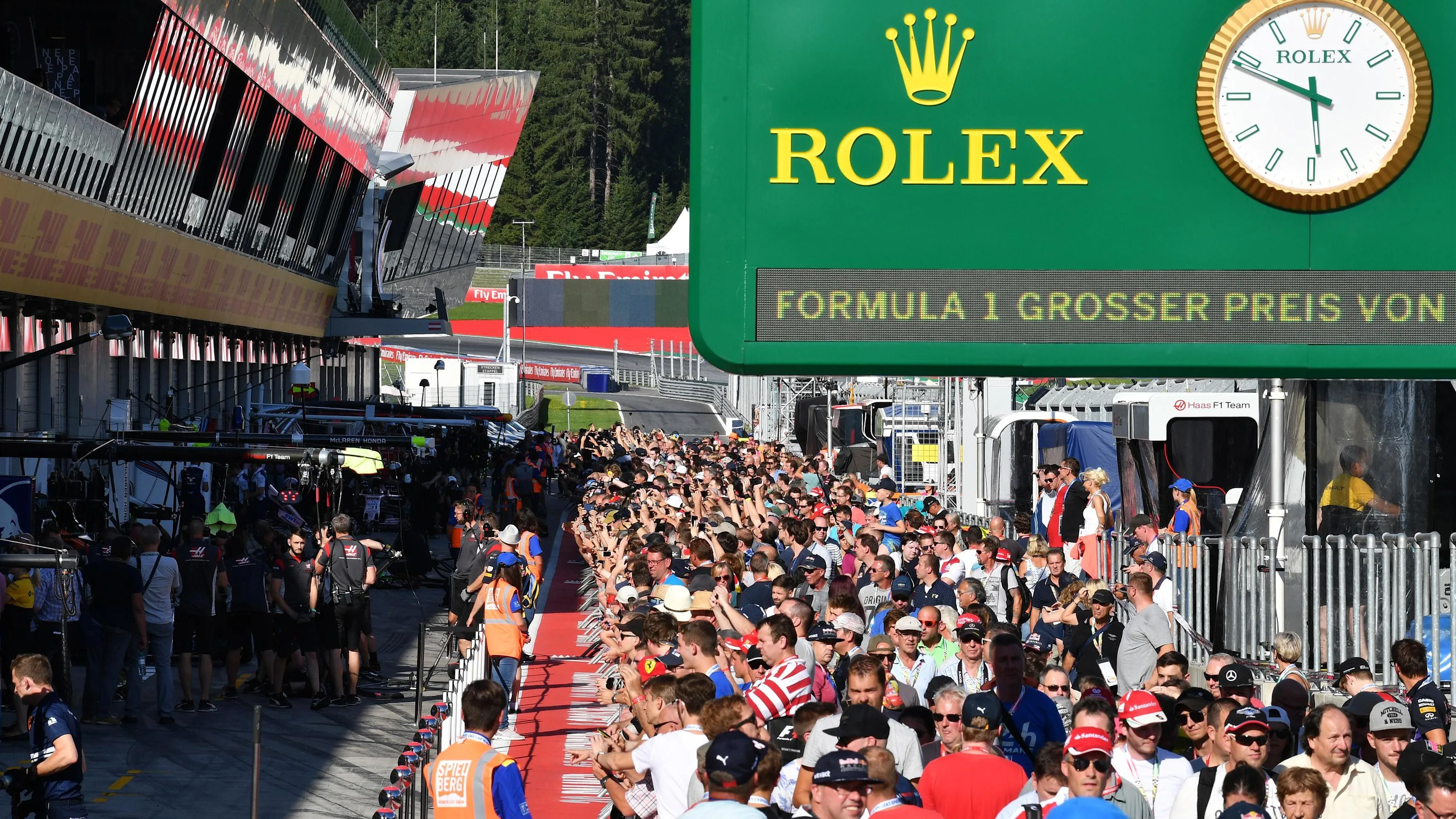 Fans at Formula One World Championship, Rd9, Austrian Grand Prix, Preparations, Spielberg, Austria,