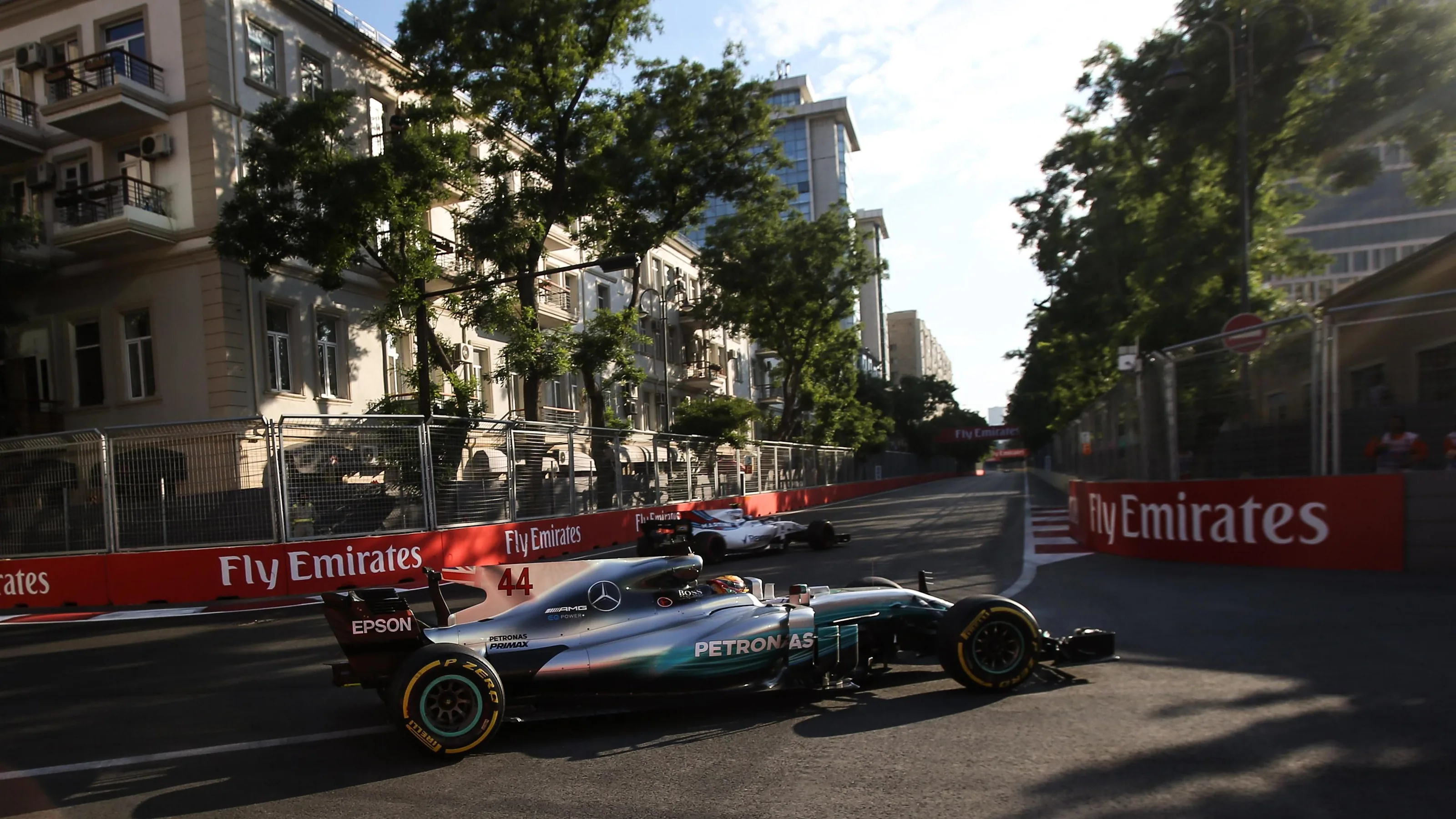 Lewis Hamilton (GBR) Mercedes-Benz F1 W08 Hybrid runs wide at Formula One World Championship, Rd8,