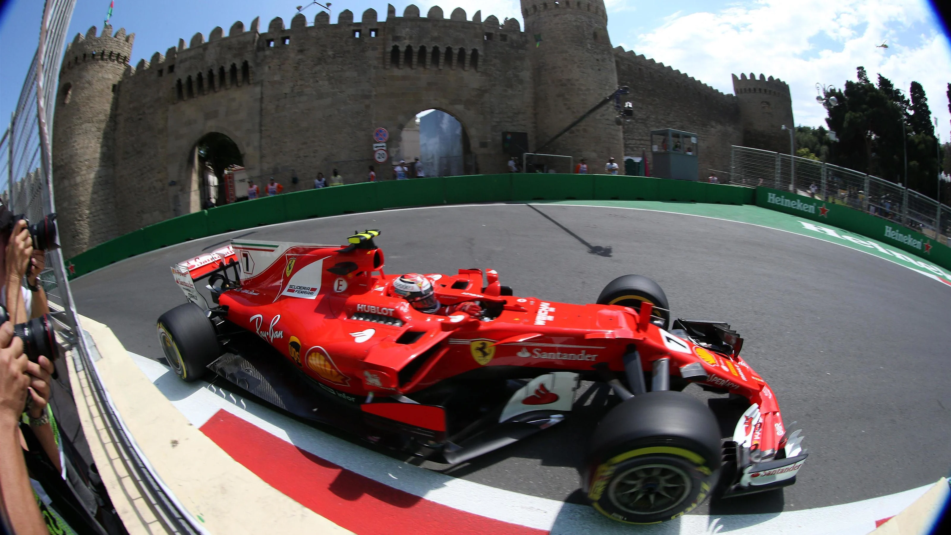 Kimi Raikkonen (FIN) Ferrari SF70-H at Formula One World Championship, Rd8, Azerbaijan Grand Prix,