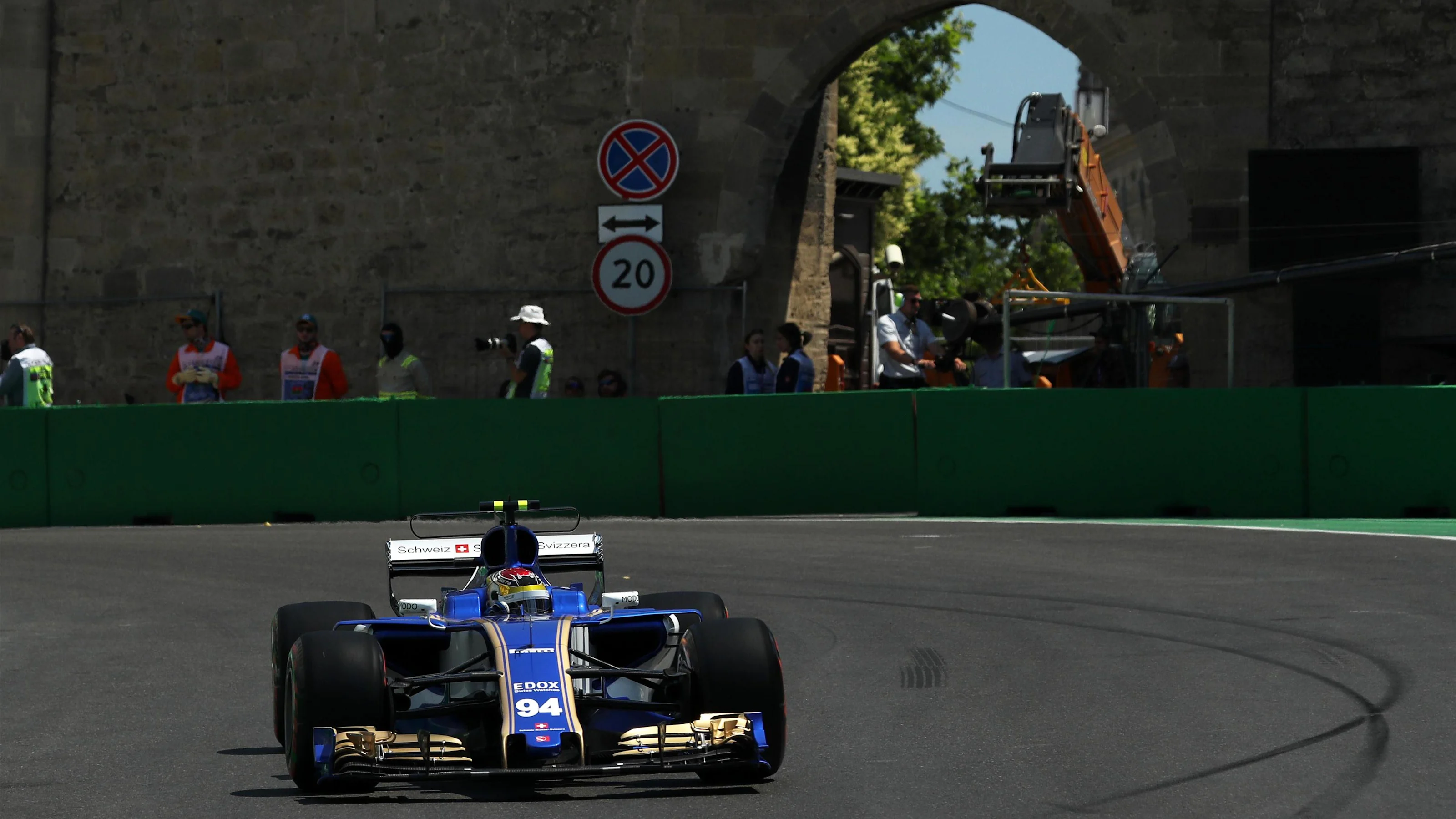 Pascal Wehrlein (GER) Sauber C36 at Formula One World Championship, Rd8, Azerbaijan Grand Prix,