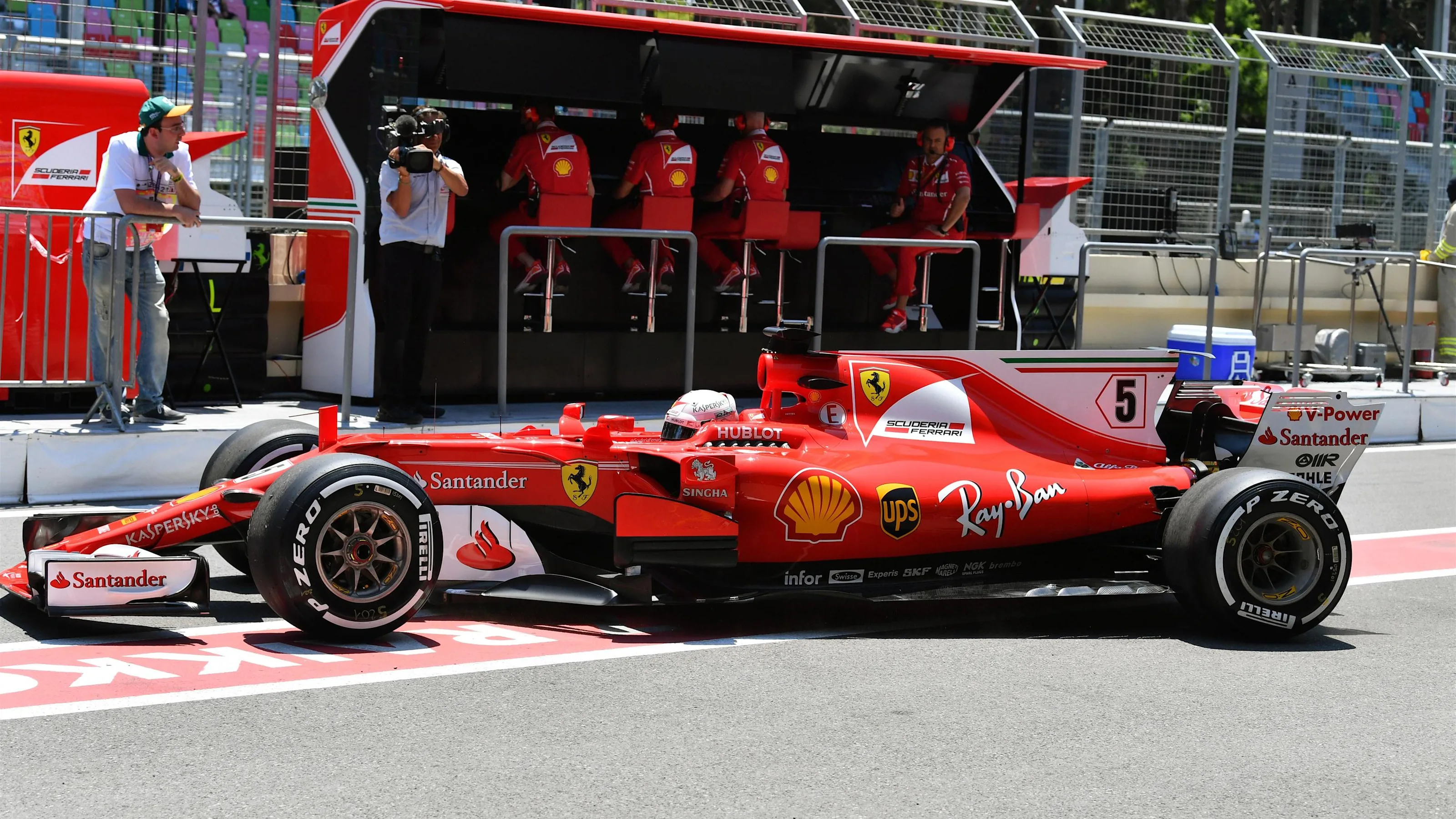Sebastian Vettel (GER) Ferrari SF70-H at Formula One World Championship, Rd8, Azerbaijan Grand