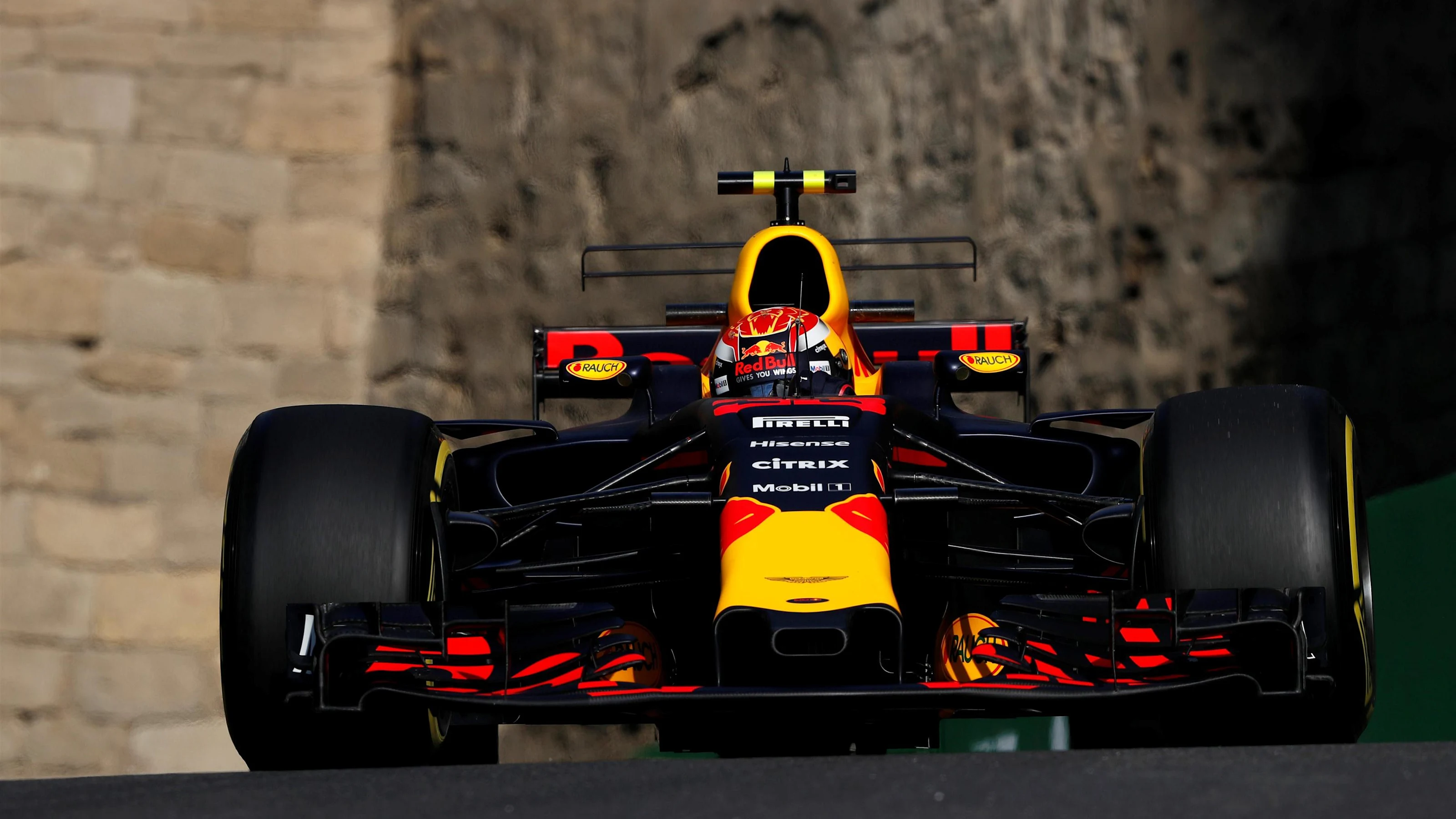 Max Verstappen (NED) Red Bull Racing RB13 at Formula One World Championship, Rd8, Azerbaijan Grand