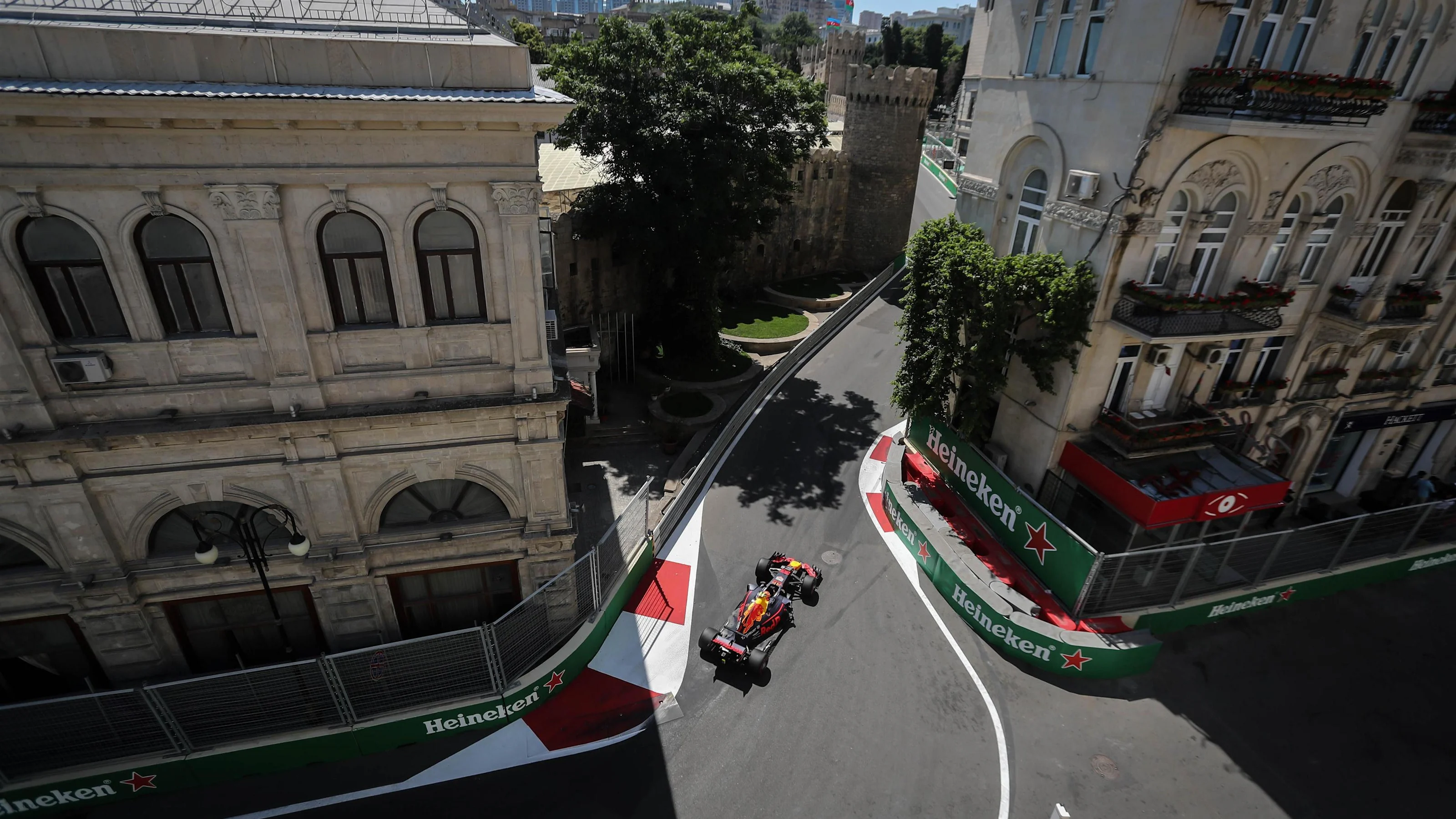 Max Verstappen (NED) Red Bull Racing RB13 at Formula One World Championship, Rd8, Azerbaijan Grand