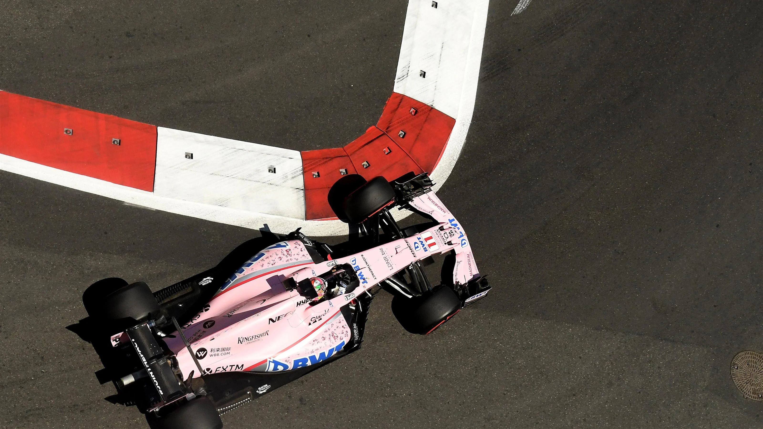 Sergio Perez (MEX) Force India VJM10 at Formula One World Championship, Rd8, Azerbaijan Grand Prix,