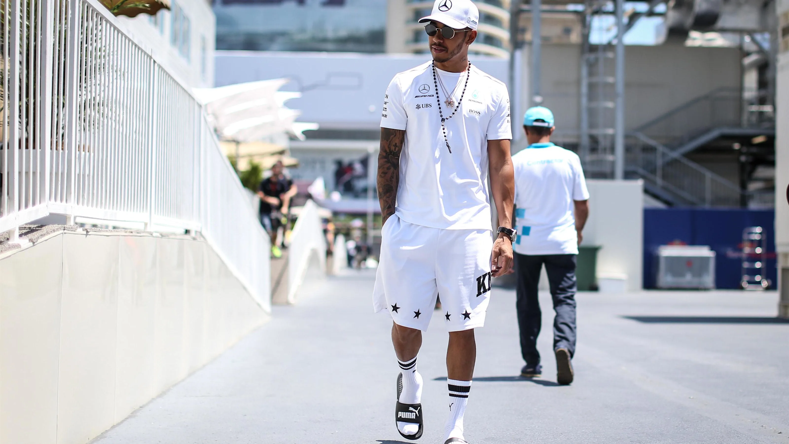 Lewis Hamilton (GBR) Mercedes AMG F1 at Formula One World Championship, Rd8, Azerbaijan Grand Prix,