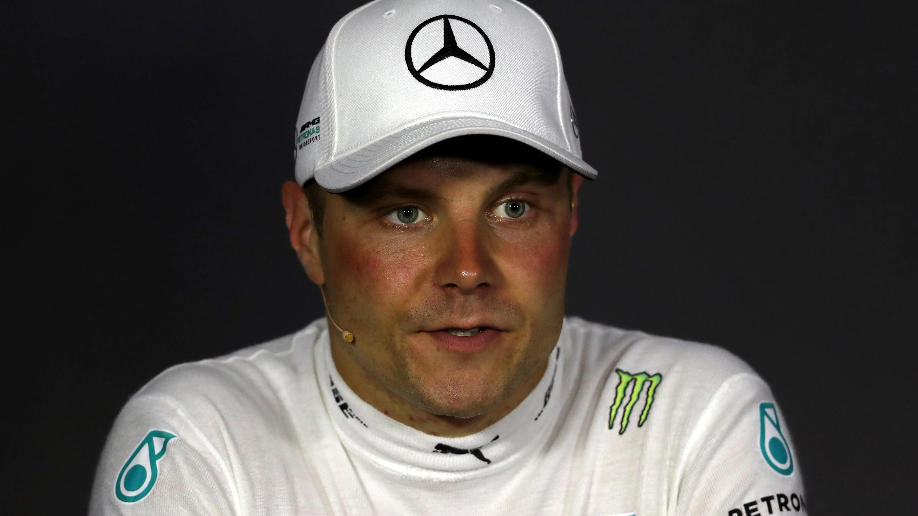 Valtteri Bottas (FIN) Mercedes AMG F1 in the Press Conference at Formula One World Championship,