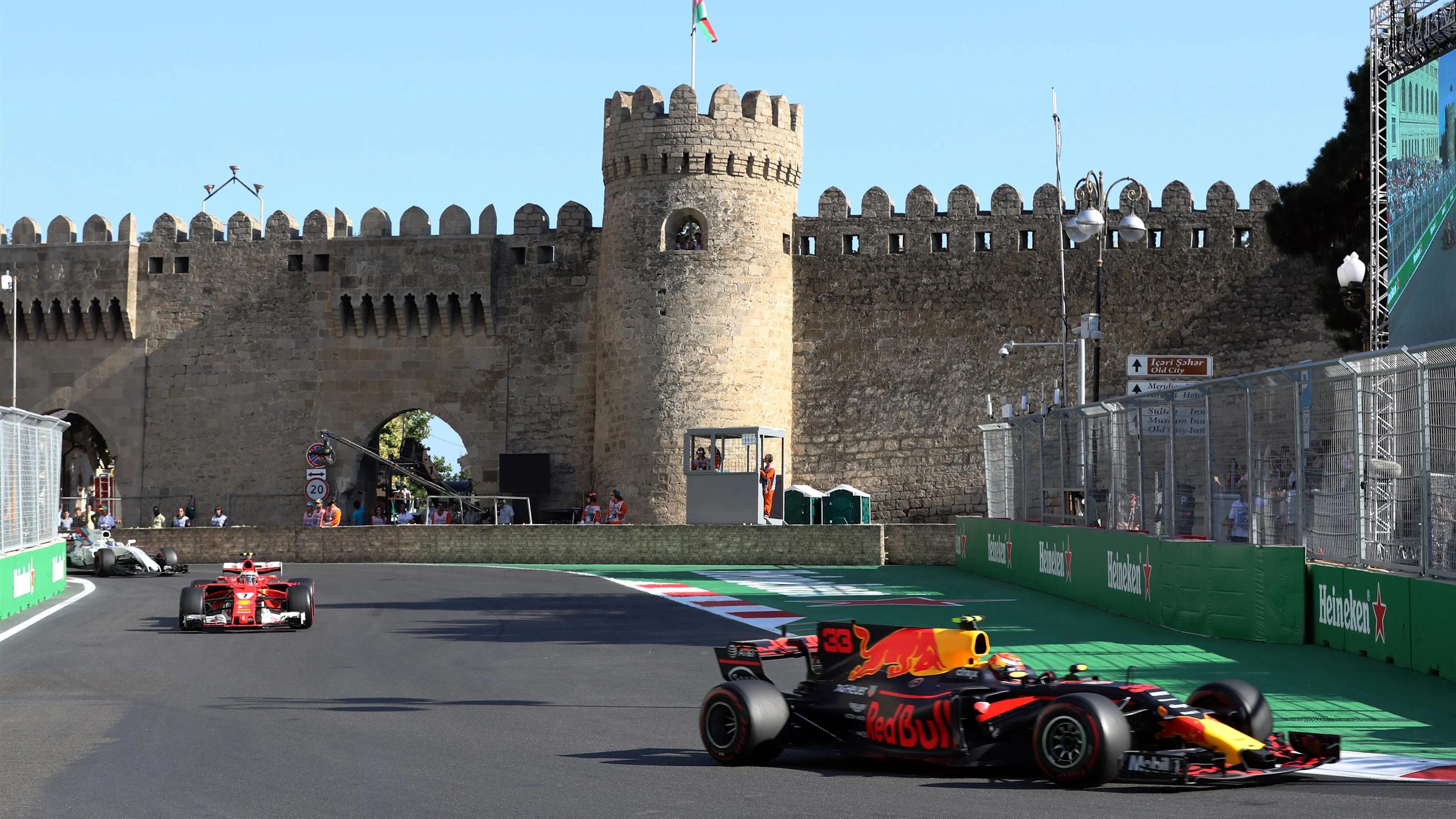 Max Verstappen (NED) Red Bull Racing RB13 at Formula One World Championship, Rd8, Azerbaijan Grand