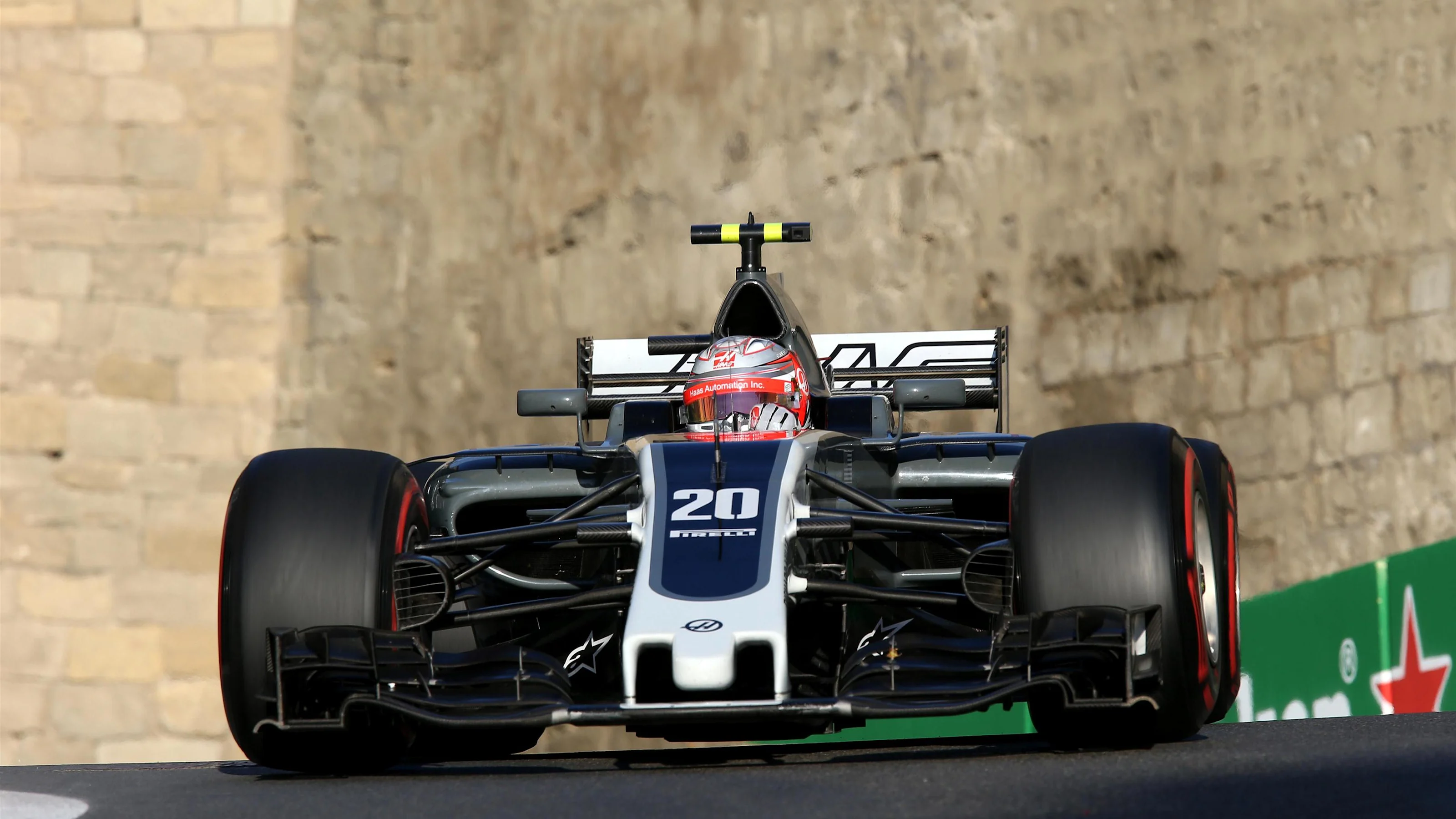 Kevin Magnussen (DEN) Haas VF-17 at Formula One World Championship, Rd8, Azerbaijan Grand Prix,