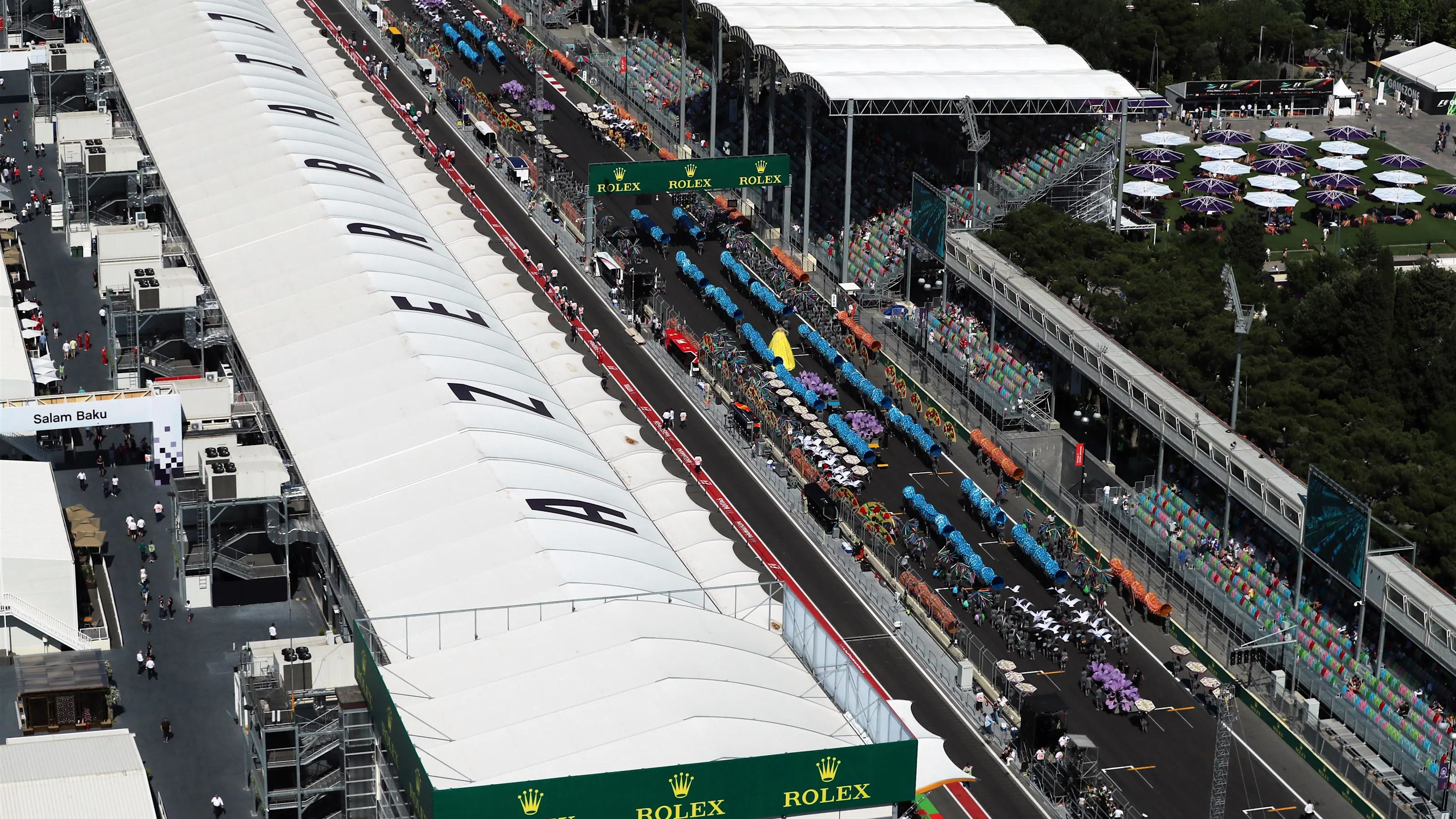 Grid at Formula One World Championship, Rd8, Azerbaijan Grand Prix, Race, Baku City Circuit, Baku,