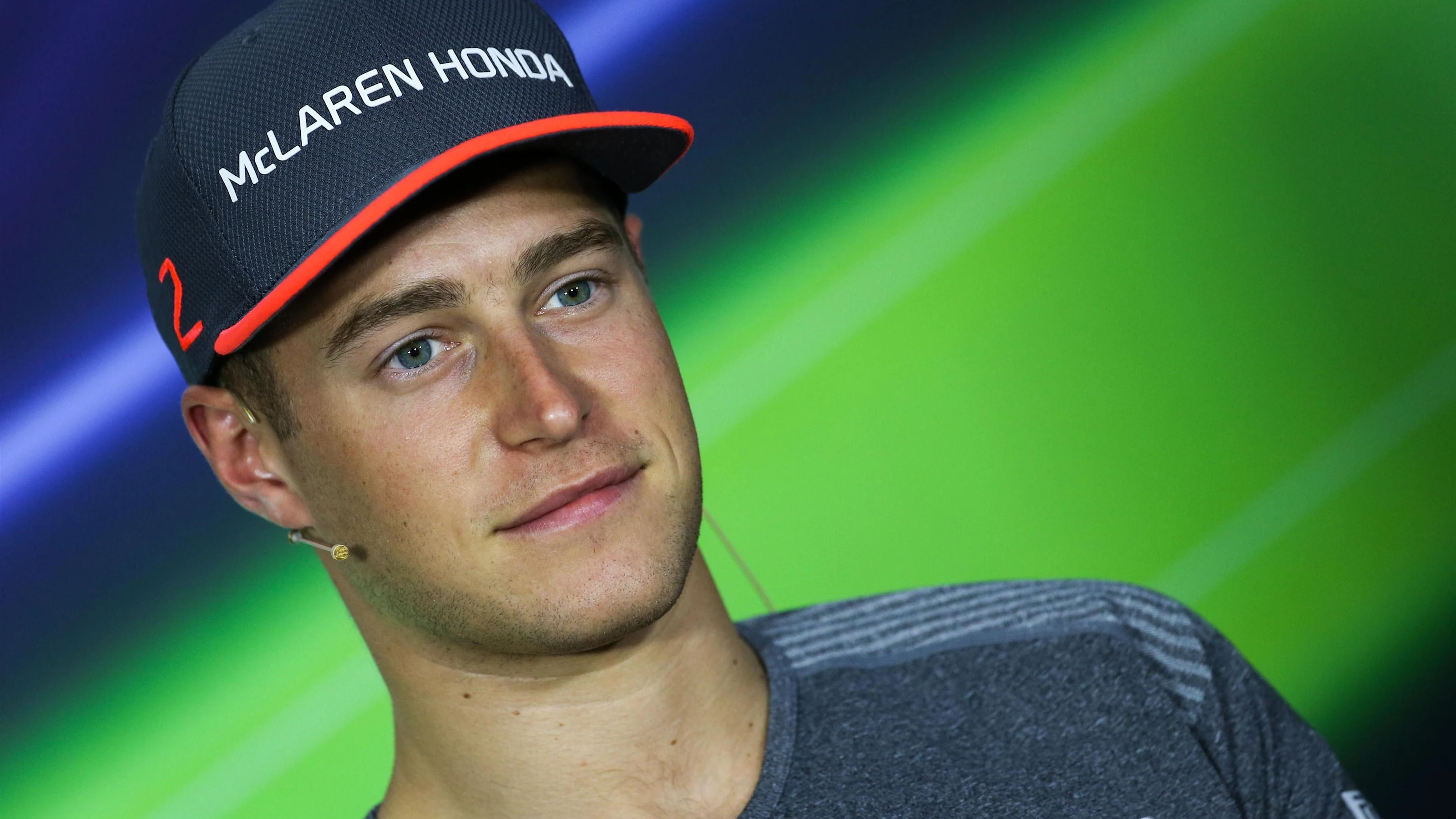 Stoffel Vandoorne (BEL) McLaren in the Press Conference at Formula One World Championship, Rd8,