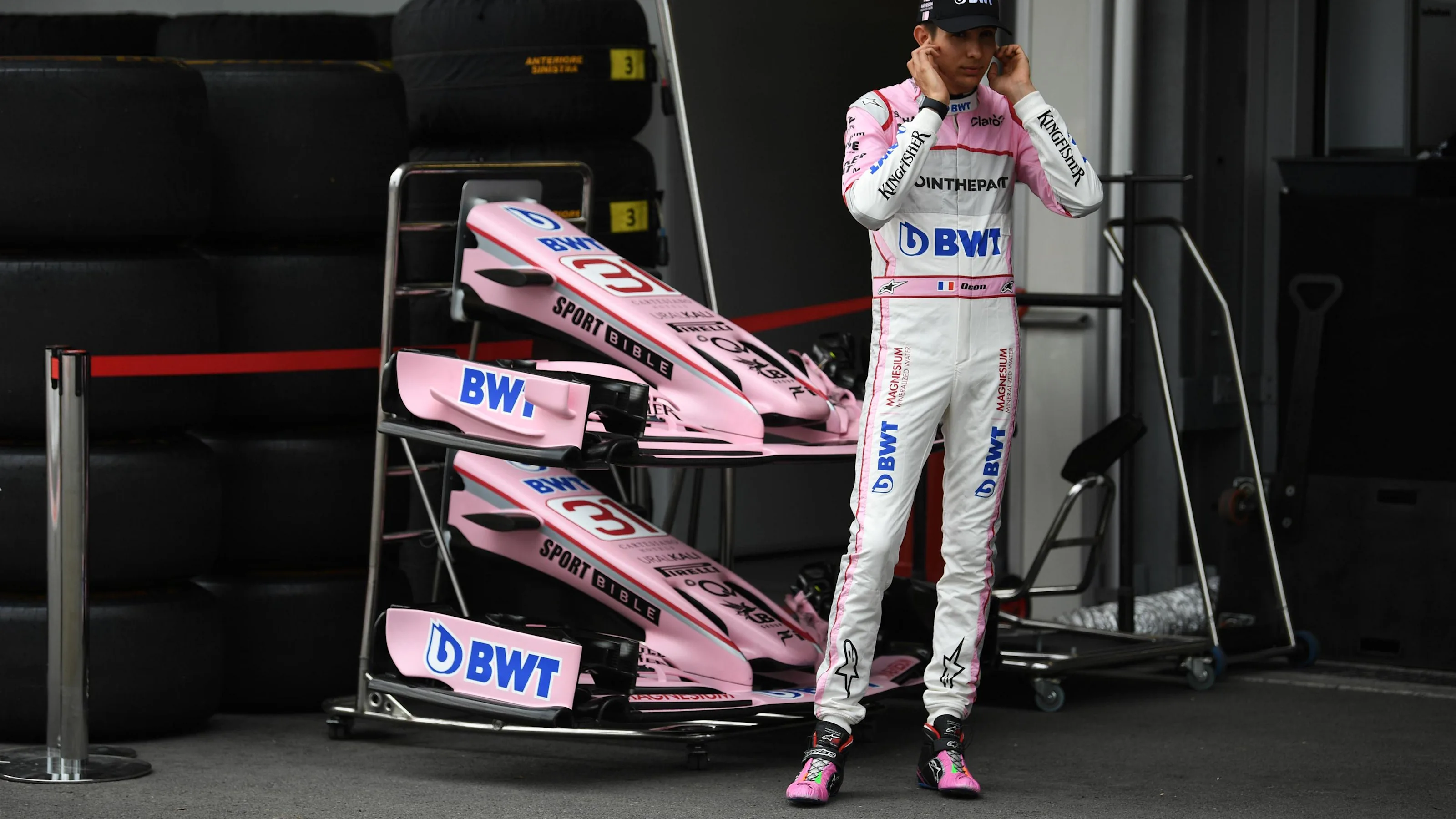 Esteban Ocon (FRA) Force India F1 at Formula One World Championship, Rd8, Azerbaijan Grand Prix,