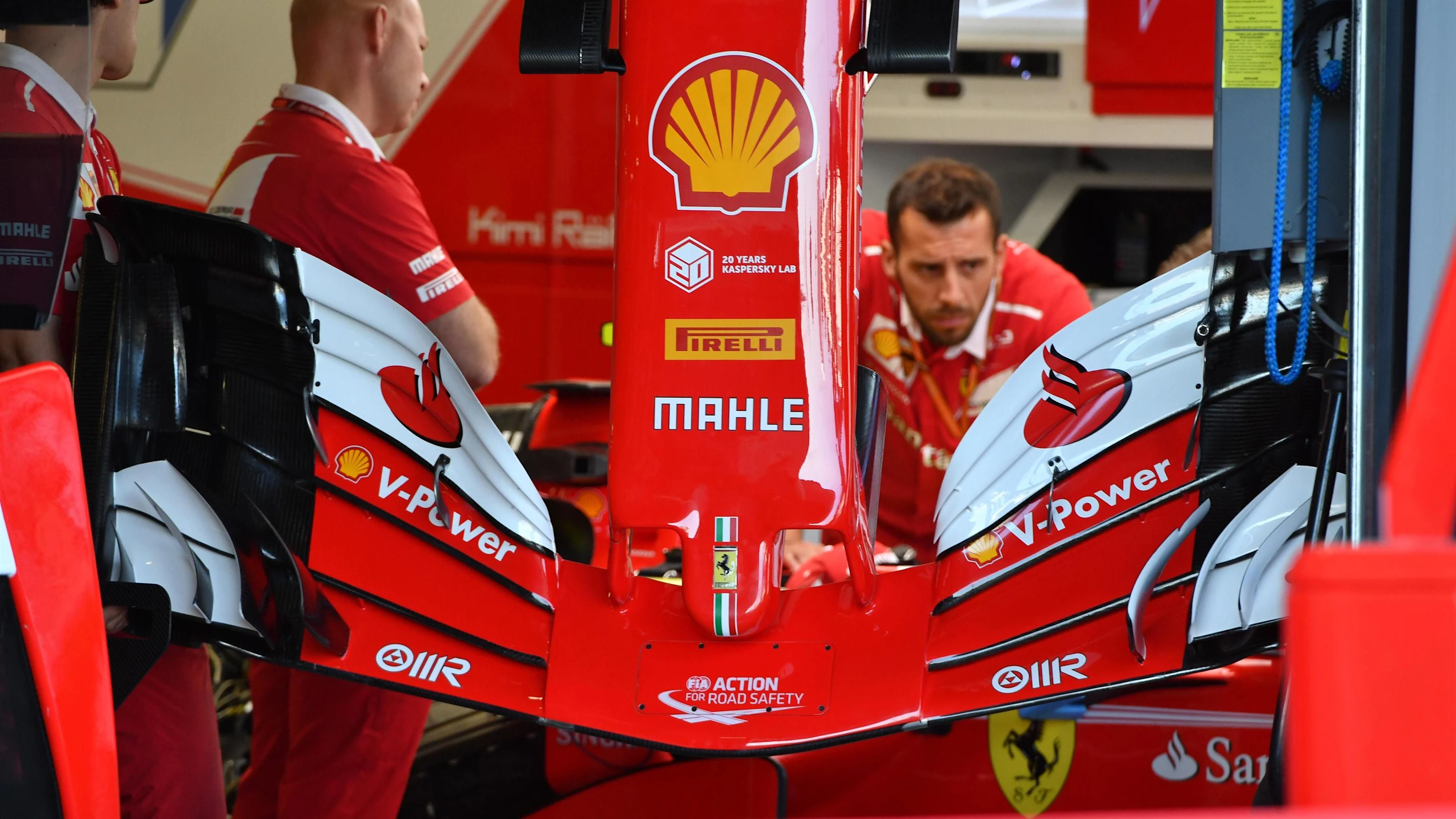 Ferrari SF70-H nose and front wing at Formula One World Championship, Rd8, Azerbaijan Grand Prix,