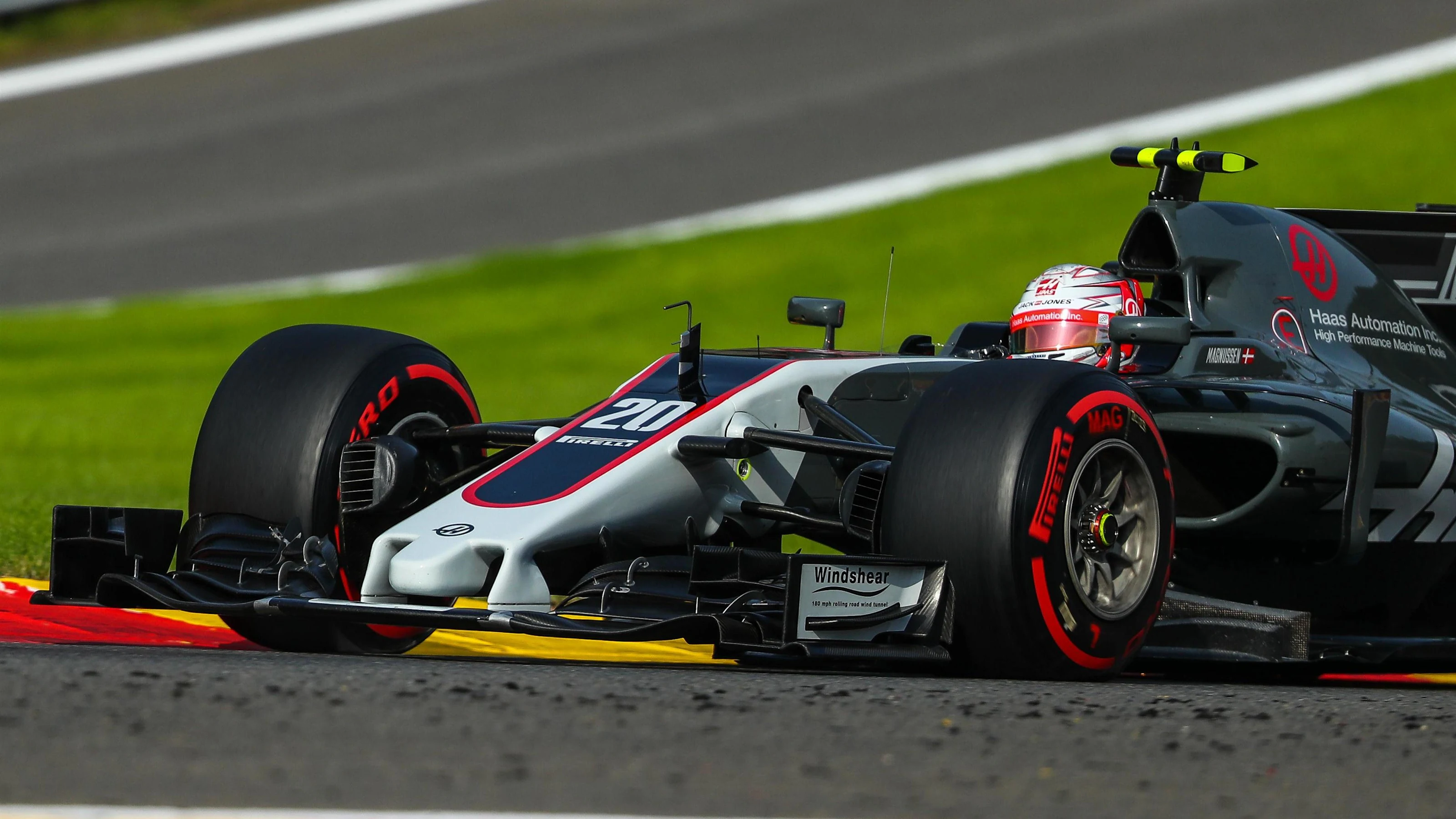 Kevin Magnussen (DEN) Haas VF-17 at Formula One World Championship, Rd12, Belgian Grand Prix,