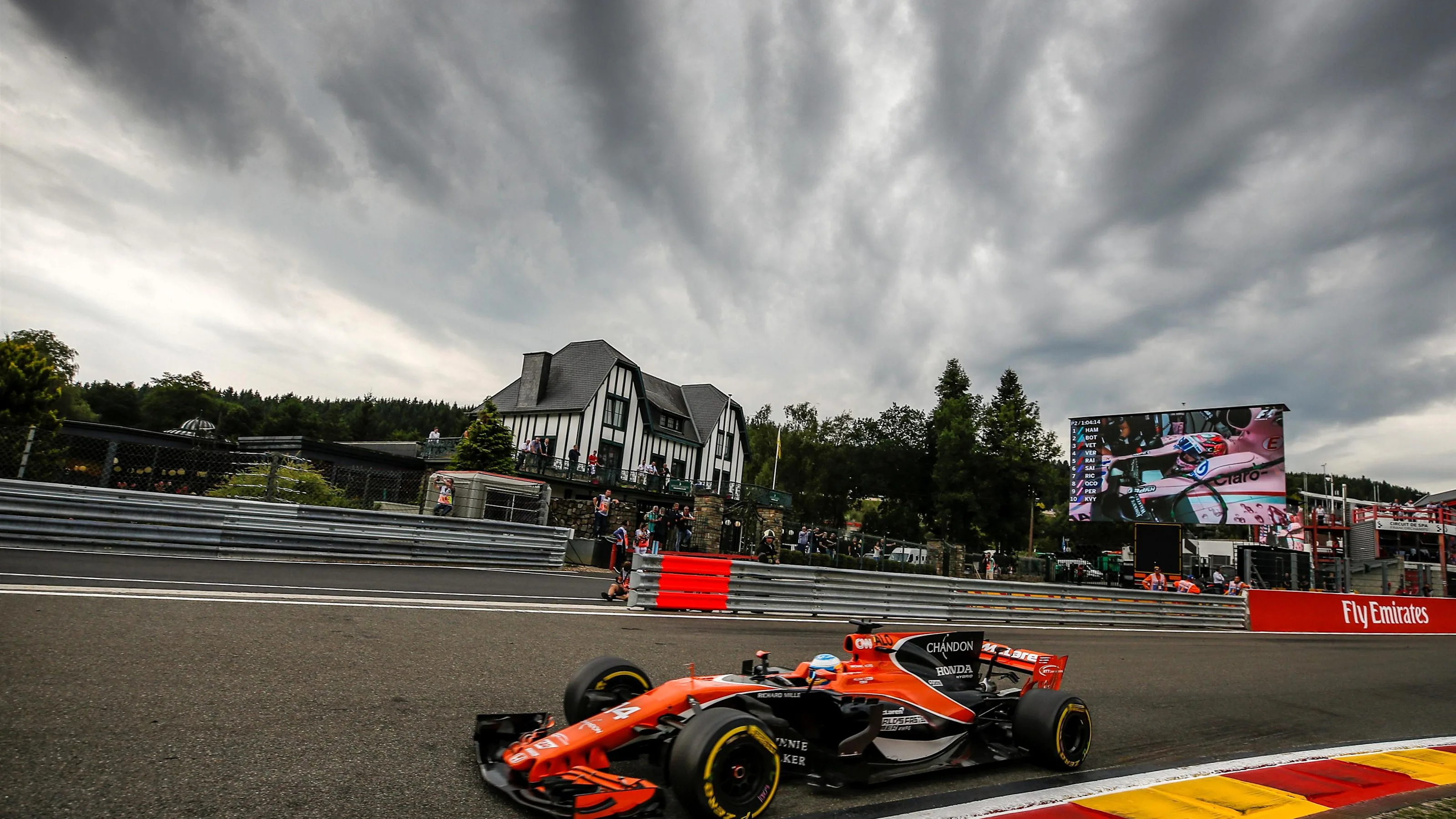 Fernando Alonso (ESP) McLaren MCL32 at Formula One World Championship, Rd12, Belgian Grand Prix,