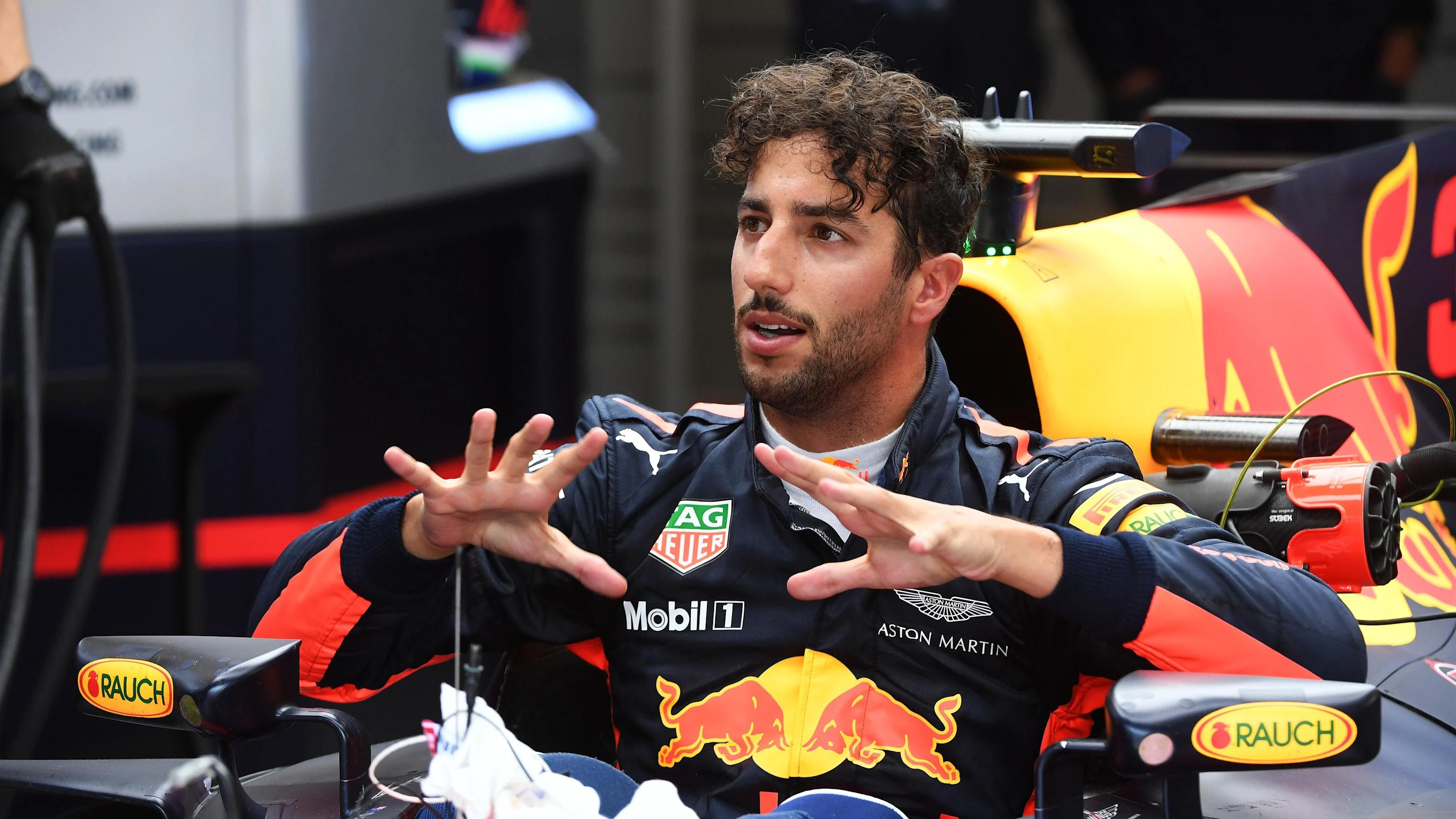 Daniel Ricciardo (AUS) Red Bull Racing RB13 at Formula One World Championship, Rd12, Belgian Grand