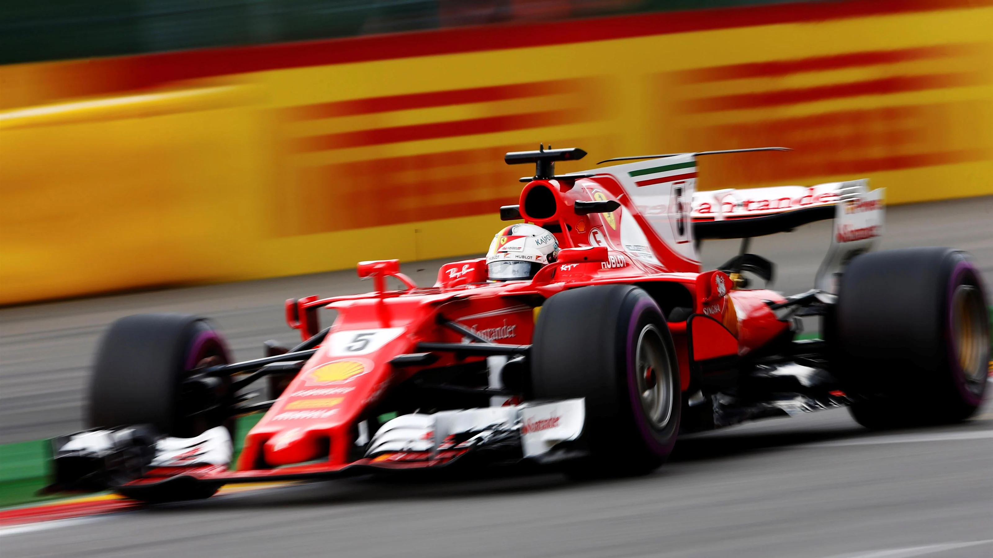 Sebastian Vettel (GER) Ferrari SF70-H at Formula One World Championship, Rd12, Belgian Grand Prix,
