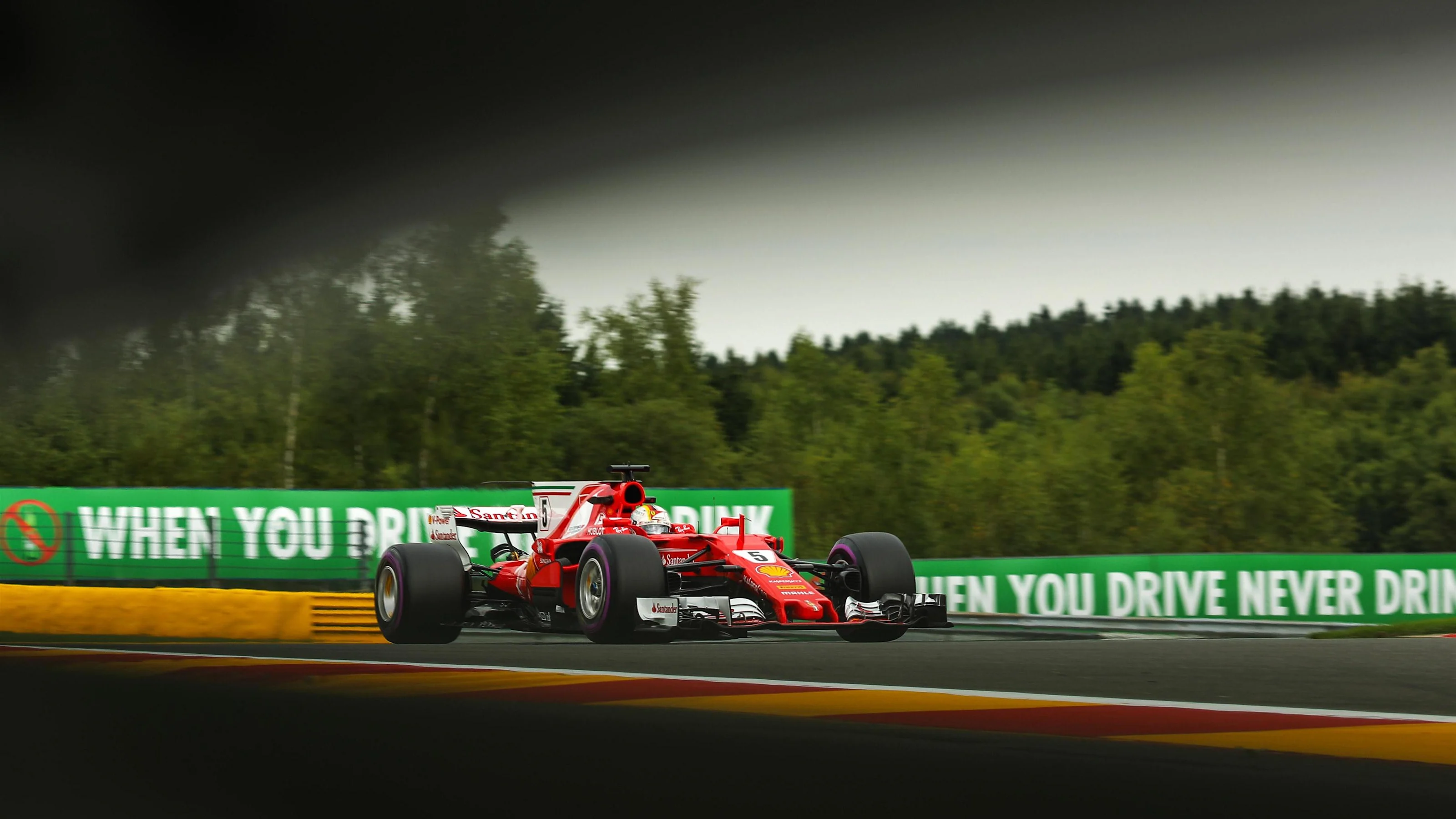 Sebastian Vettel (GER) Ferrari SF70-H at Formula One World Championship, Rd12, Belgian Grand Prix,