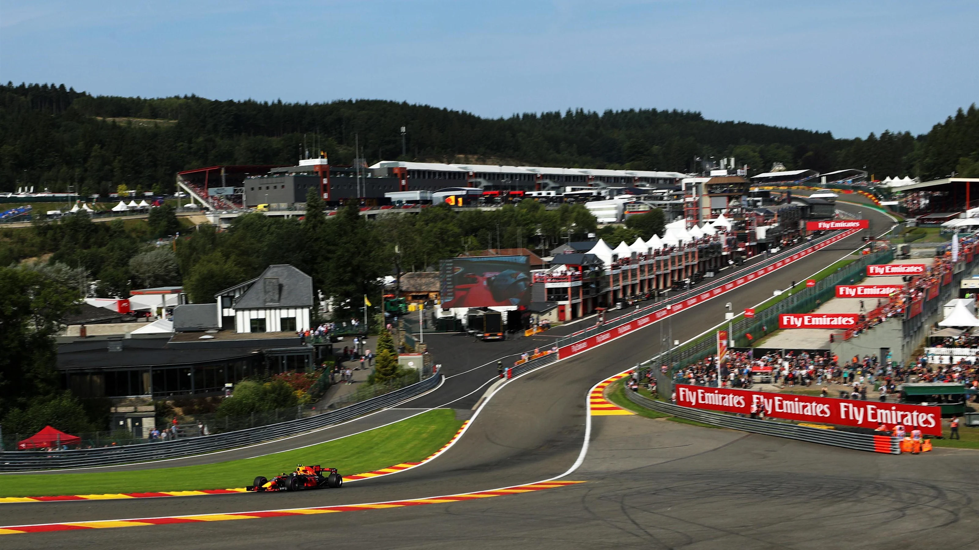 Max Verstappen (NED) Red Bull Racing RB13 at Formula One World Championship, Rd12, Belgian Grand