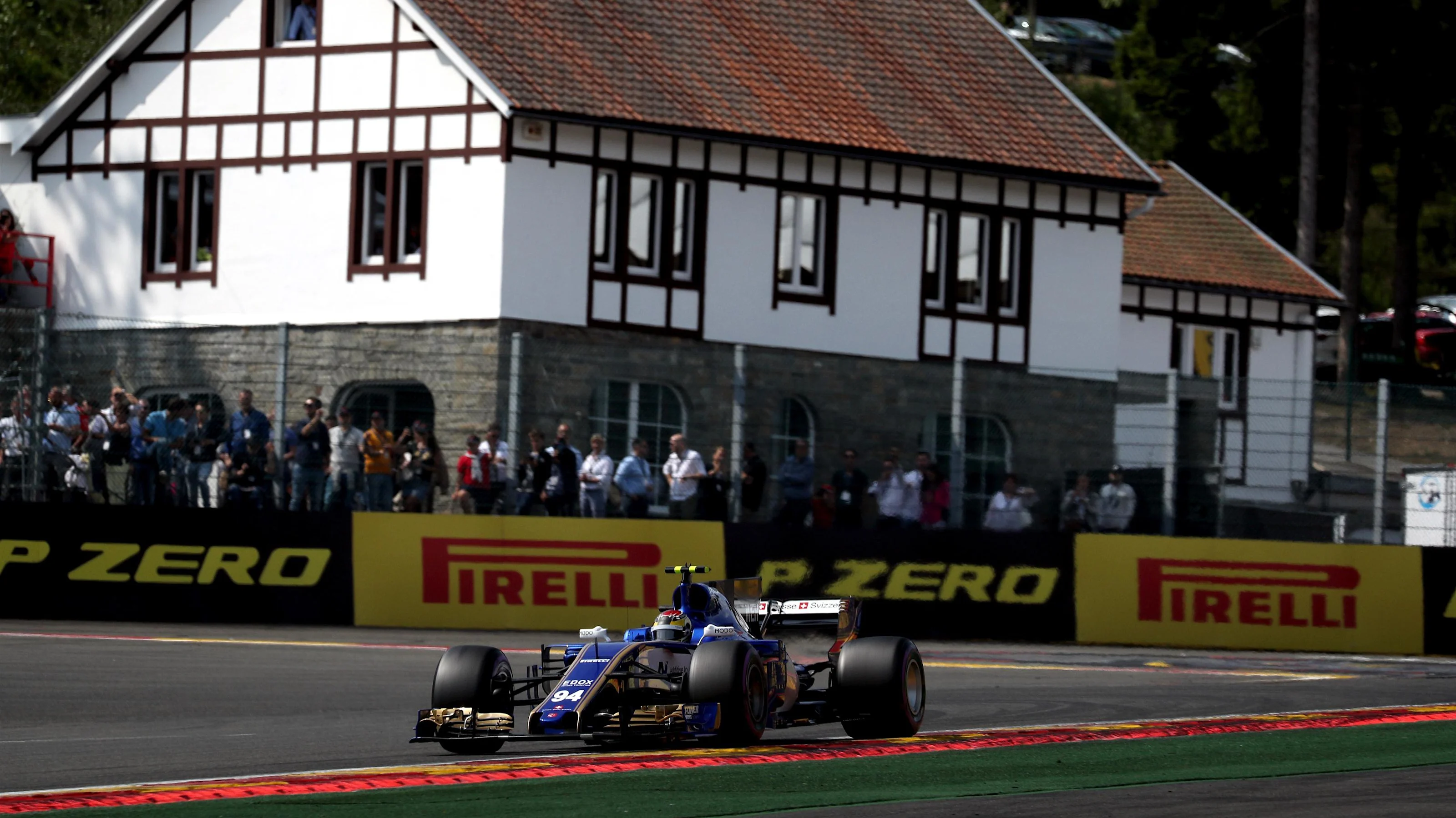 Pascal Wehrlein (GER) Sauber C36 at Formula One World Championship, Rd12, Belgian Grand Prix,