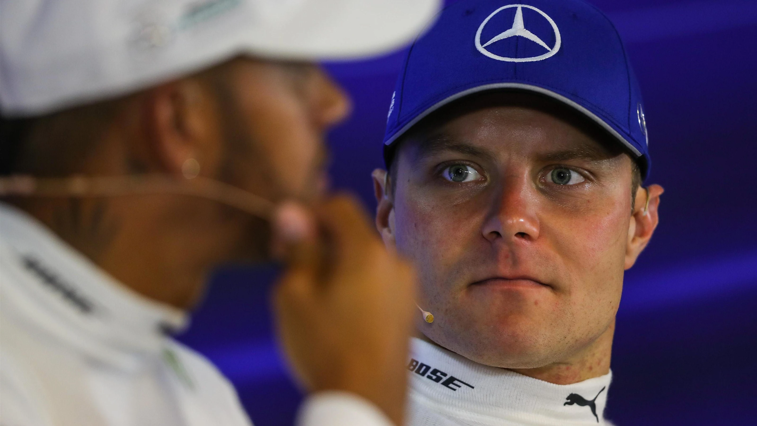 Valtteri Bottas (FIN) Mercedes AMG F1 in the Press Conference at Formula One World Championship,