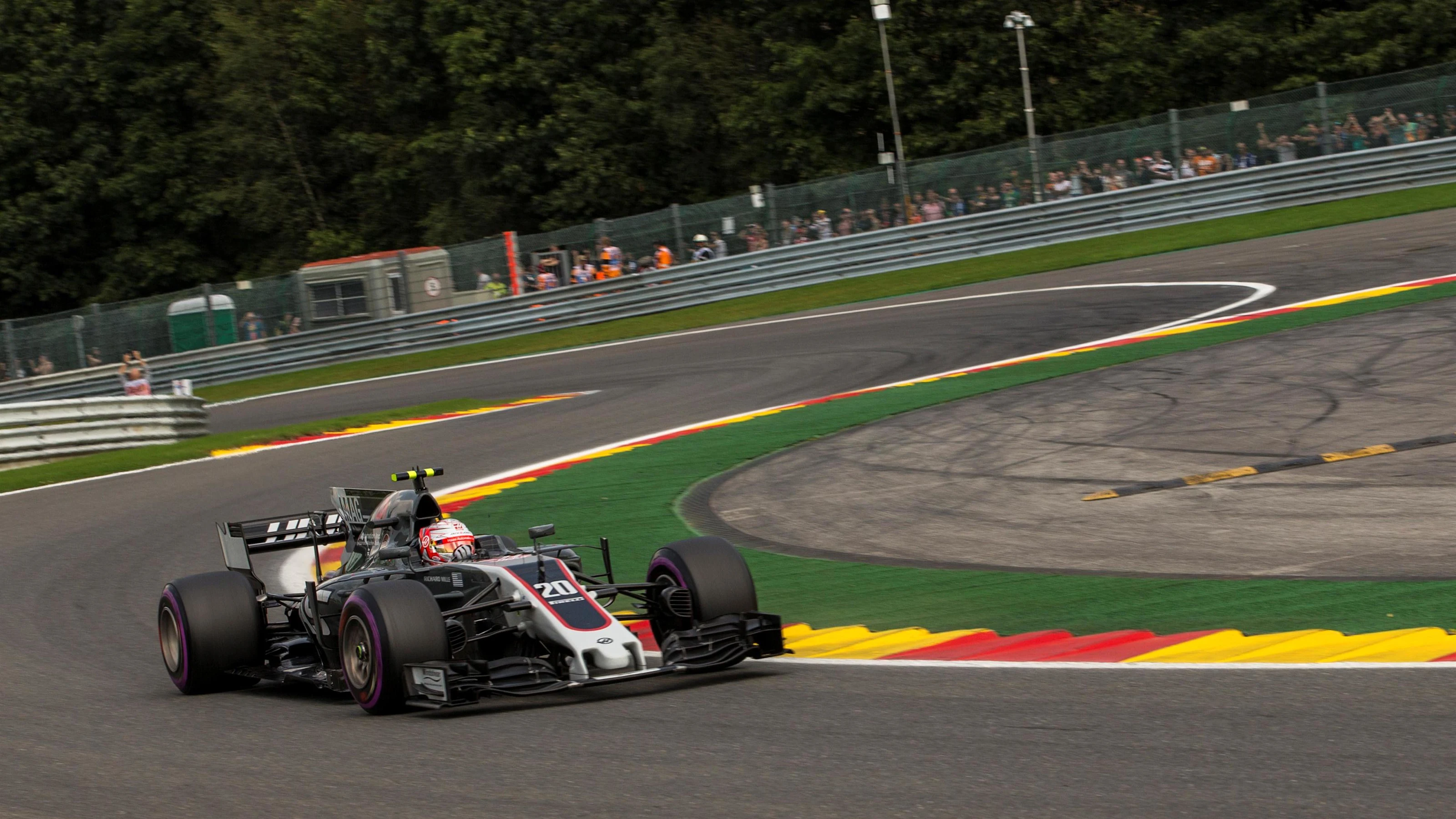 Kevin Magnussen (DEN) Haas VF-17 at Formula One World Championship, Rd12, Belgian Grand Prix,