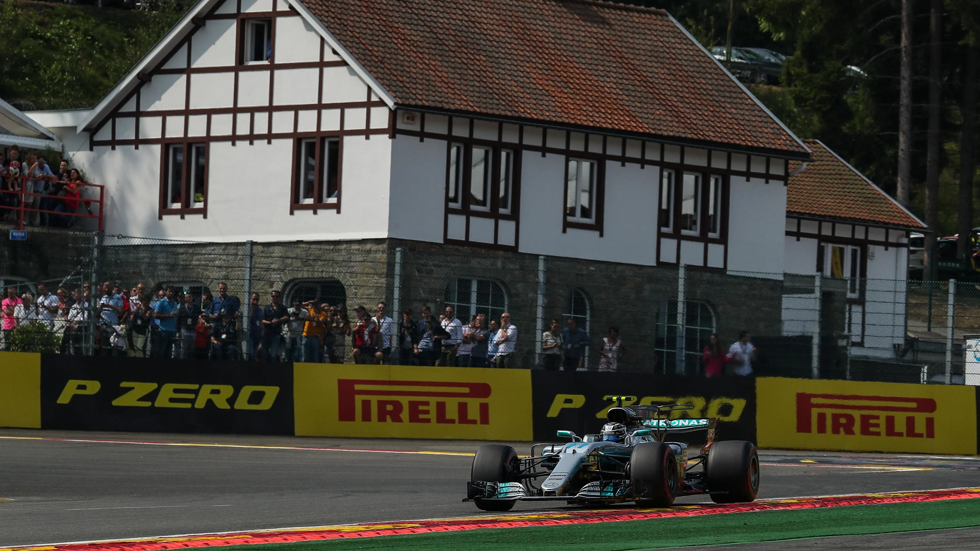 Valtteri Bottas (FIN) Mercedes-Benz F1 W08 Hybrid at Formula One World Championship, Rd12, Belgian