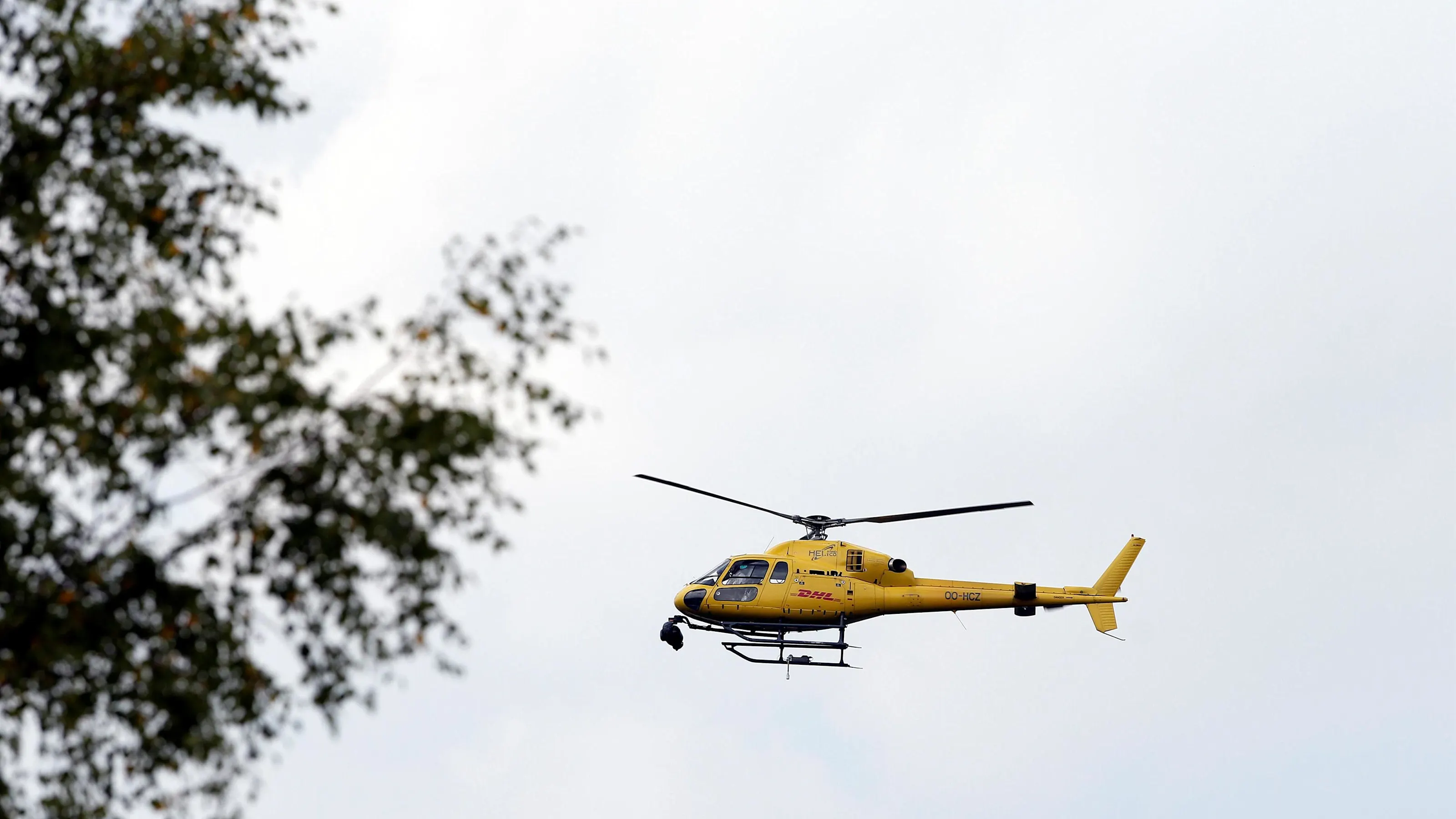 Helicopter at Formula One World Championship, Rd12, Belgian Grand Prix, Race, Spa Francorchamps,